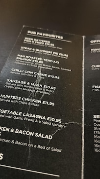 Good choice of pub style food at reasonable price
