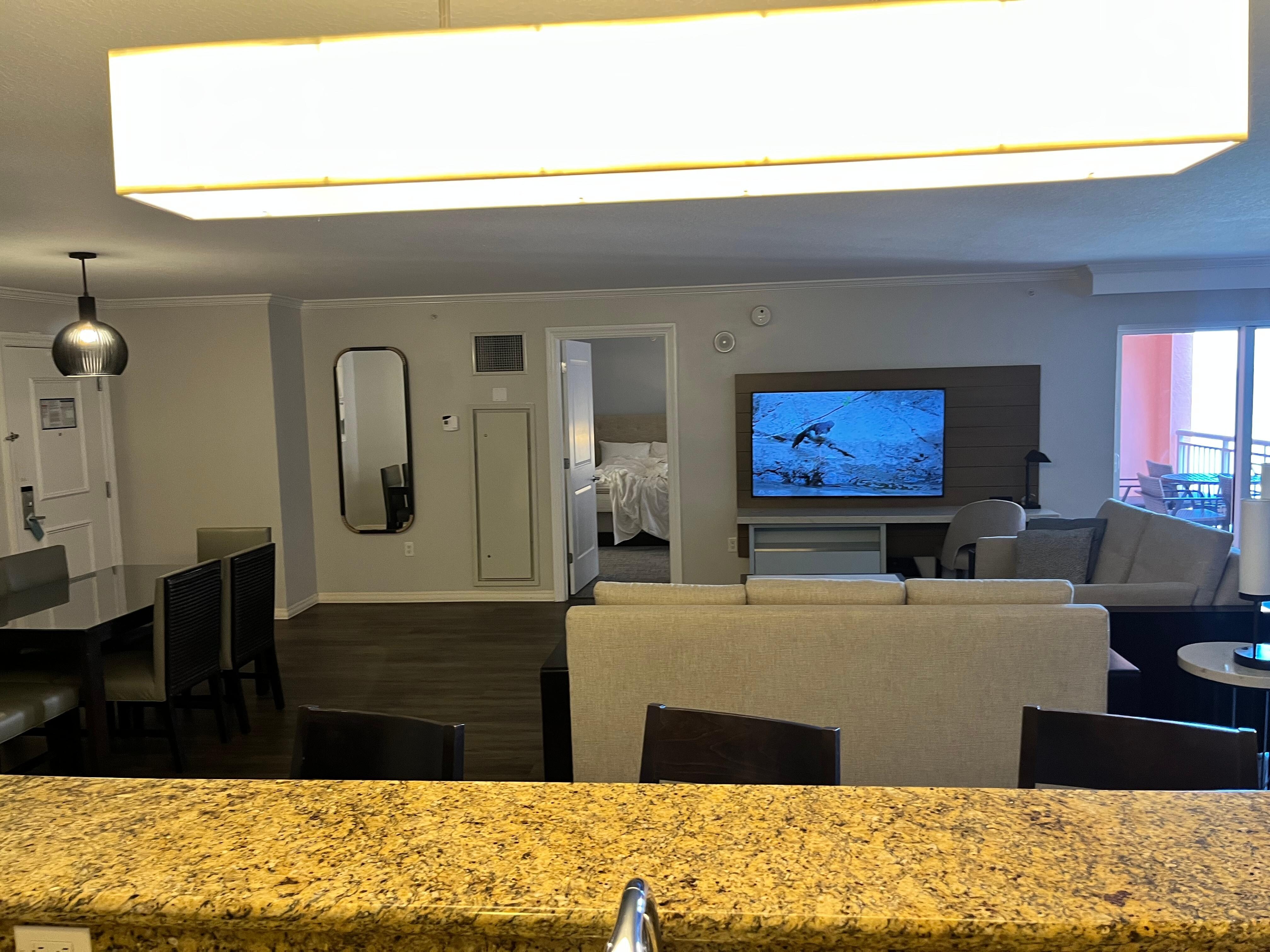 2 bedroom suite living area