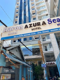 Shared street front with 2 other hotels