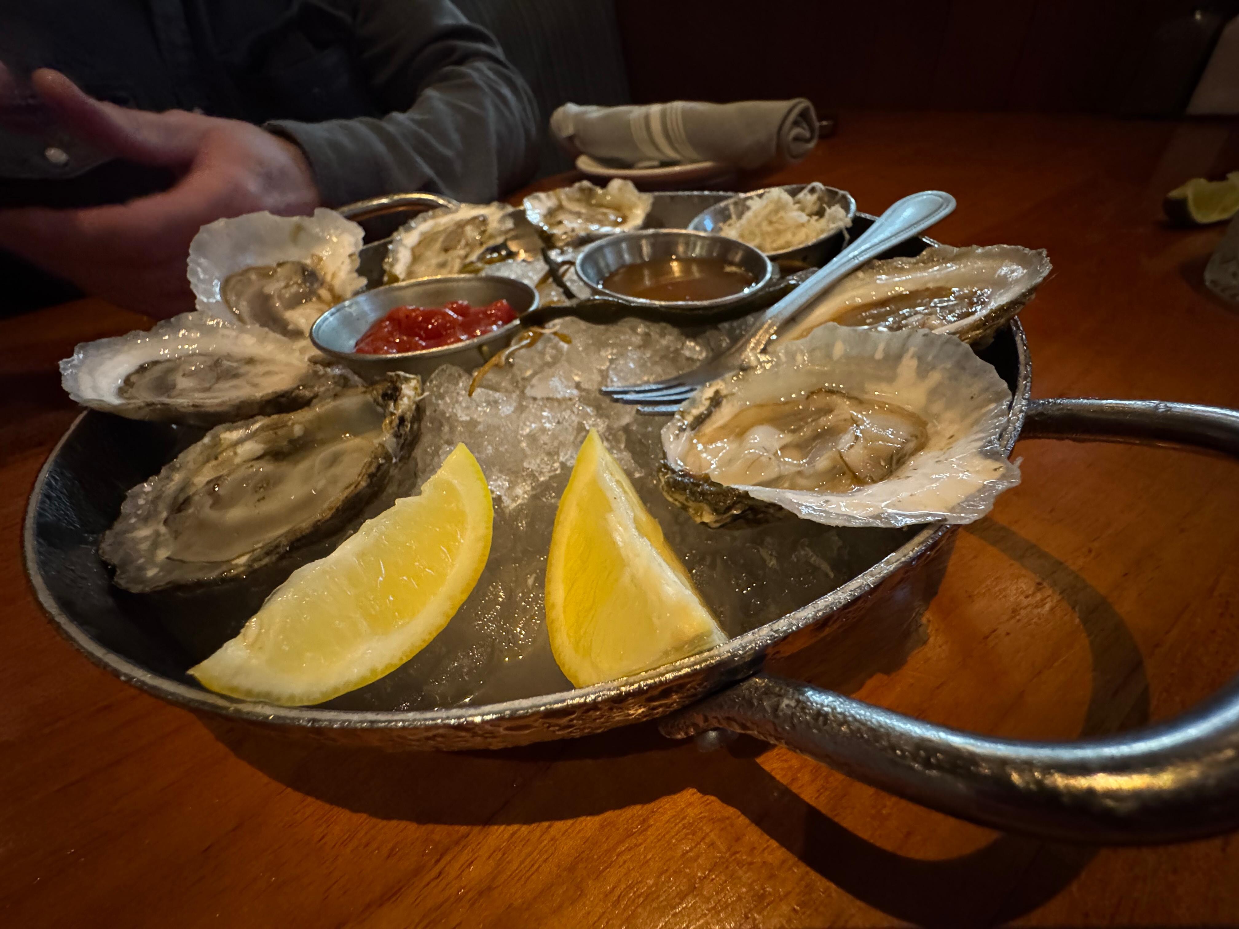 First night at the fish market next-door. Craving raw bar and amazing fish. This is a must!