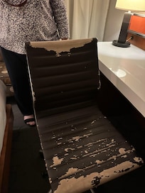 Chair that was in our room. Extremely worn.