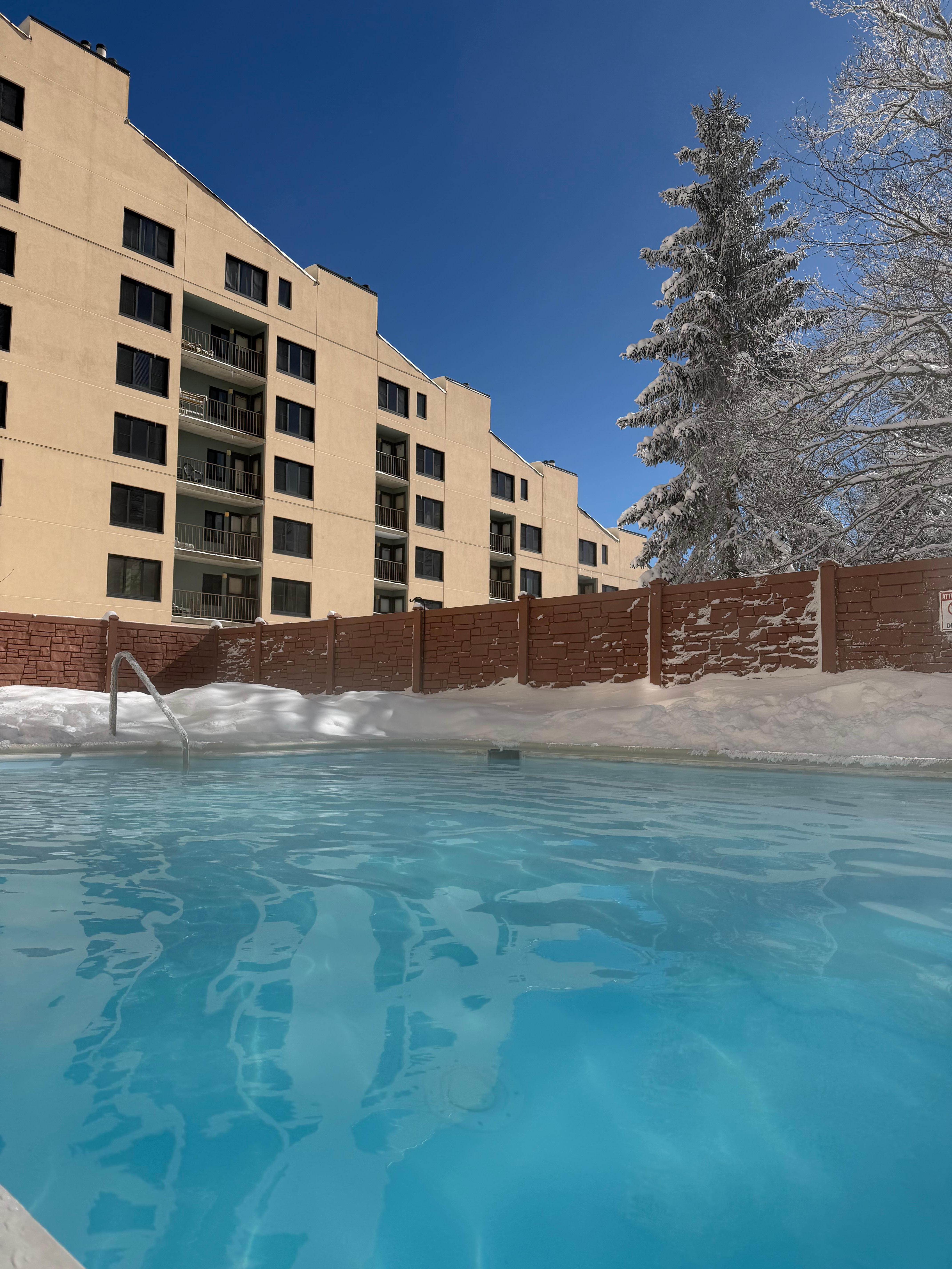 When the temps are below 0F and I am still swimming laps!