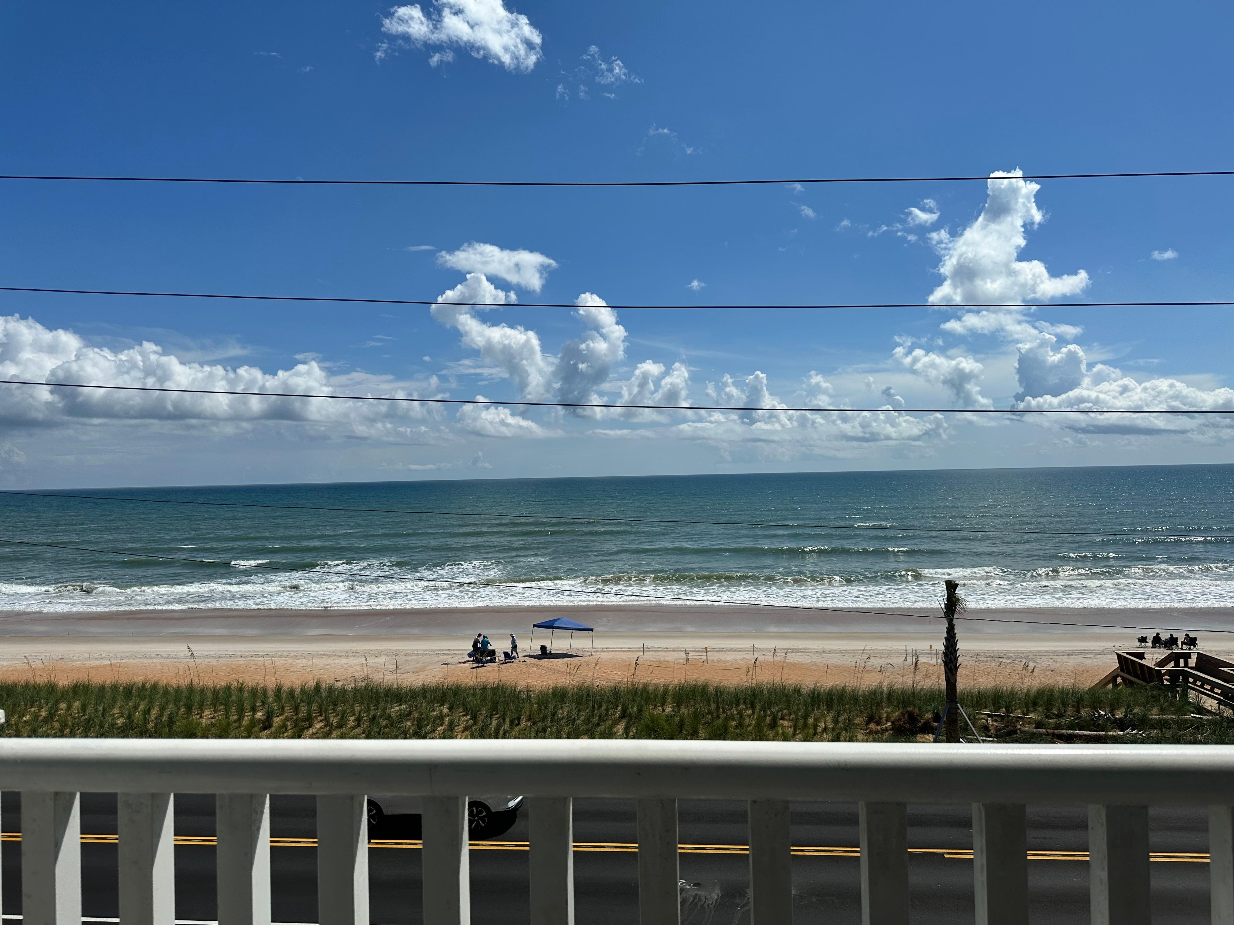 View from the balcony. 