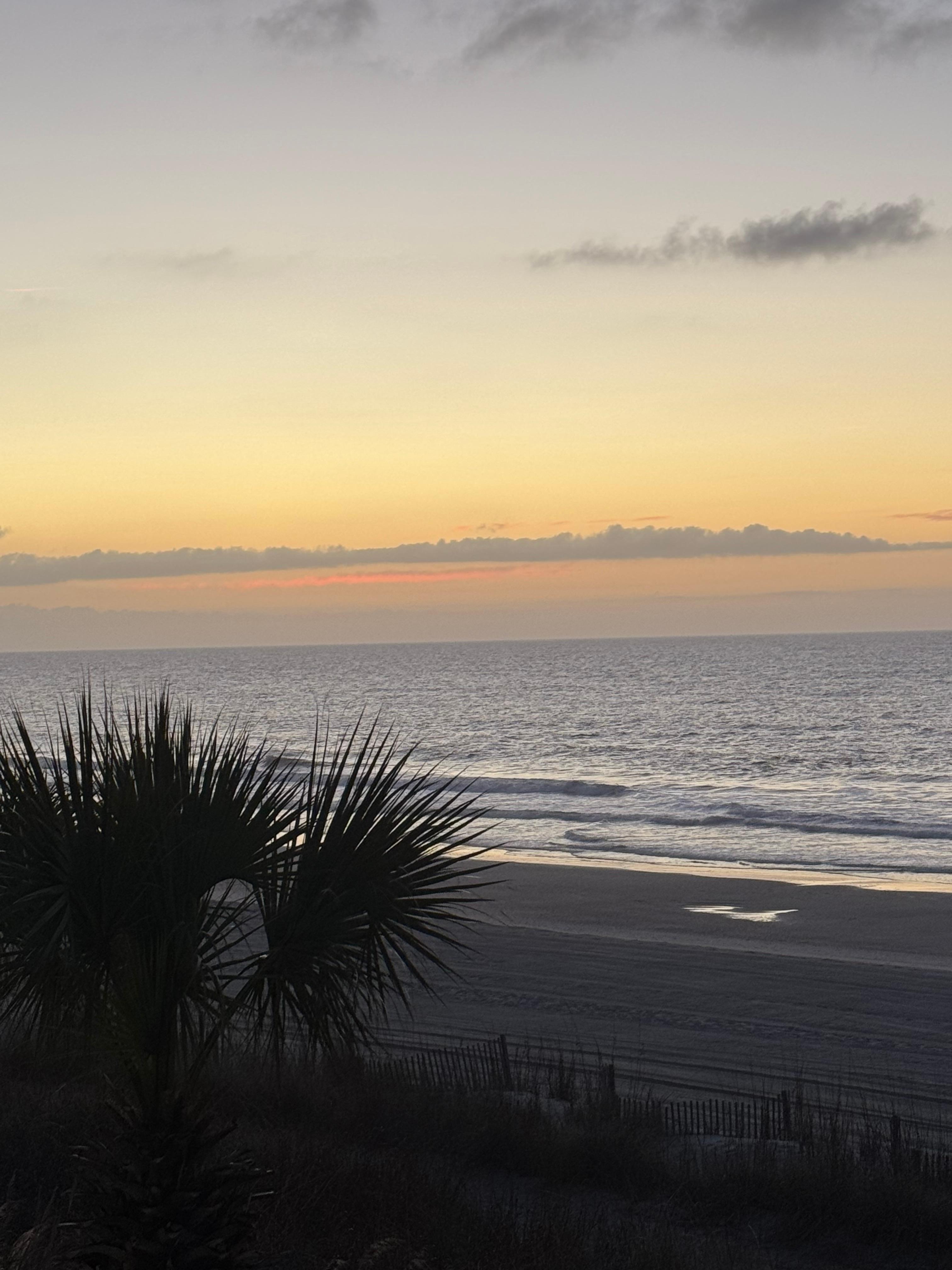 Morning sunrise from the deck.