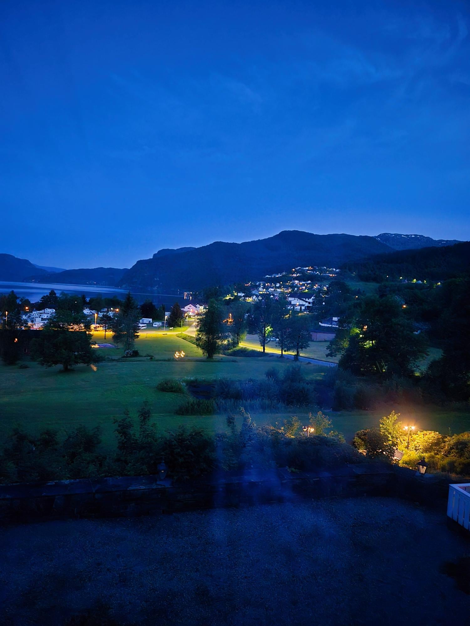 Out of window at 1 am during mid-June. Seems like dawn all night long.