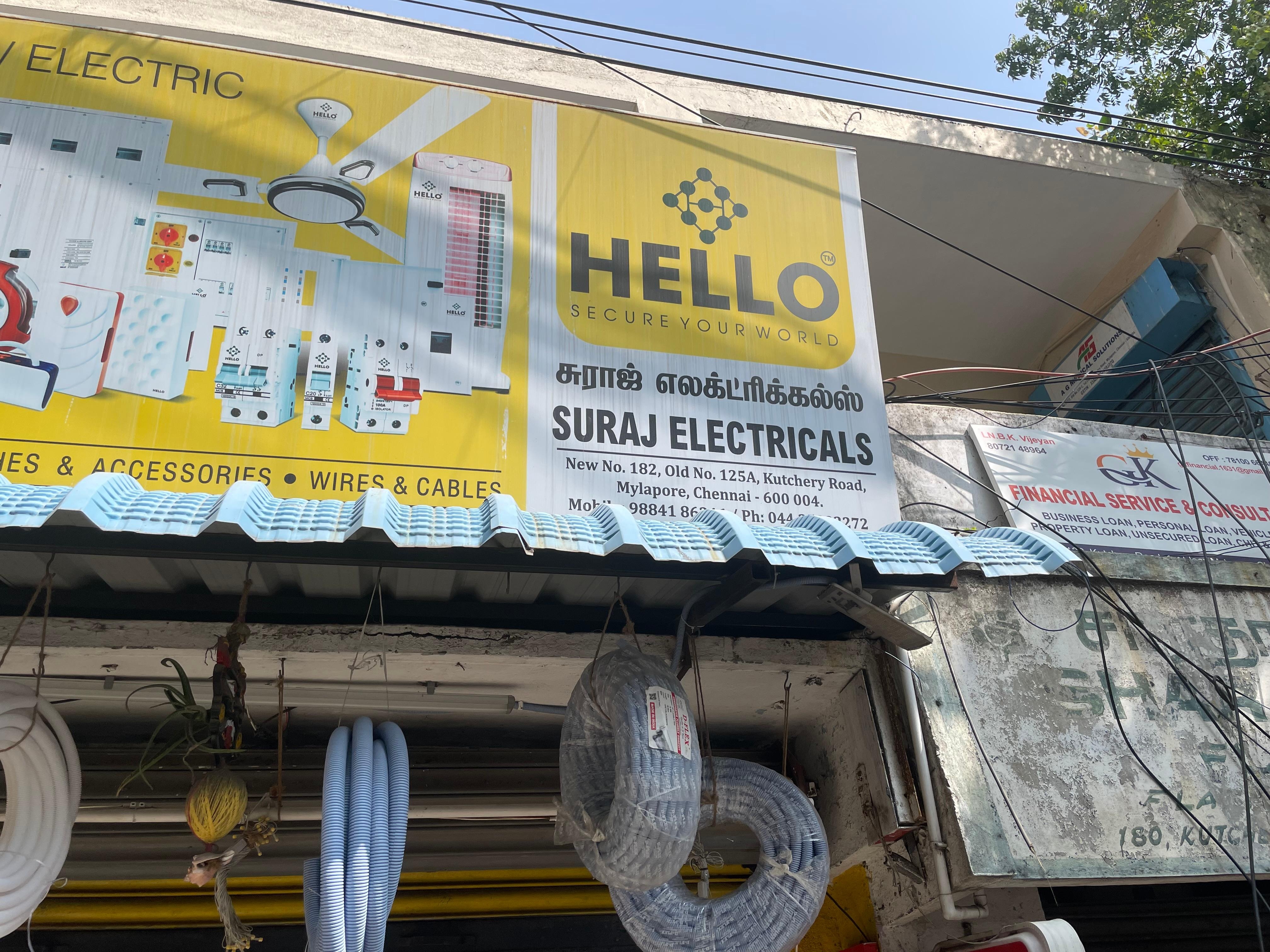 This is the address written on the board: 182 Kutchery Road, Chennai, 600004, India - a shop NOT a home