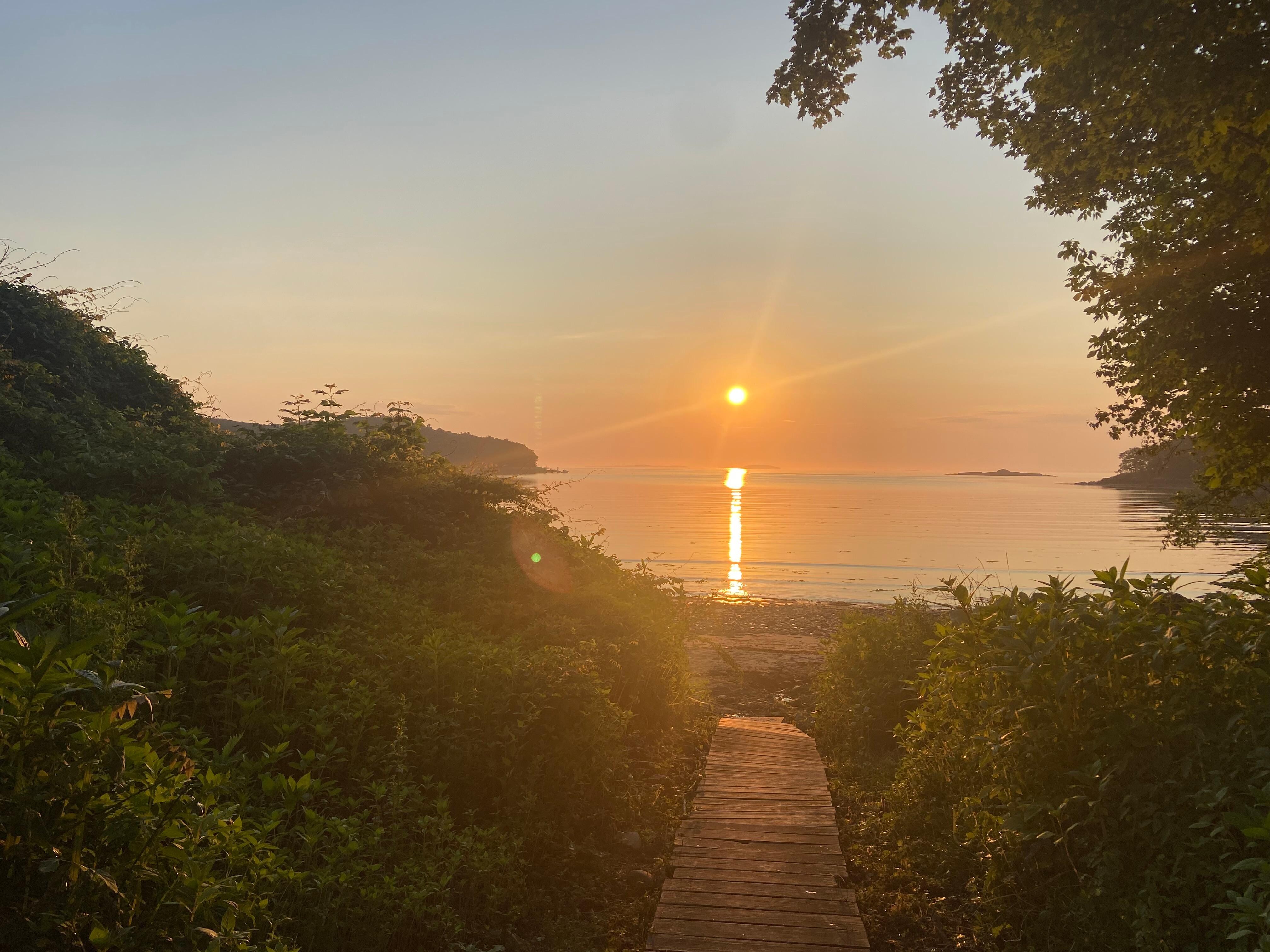 Sunrise from the house