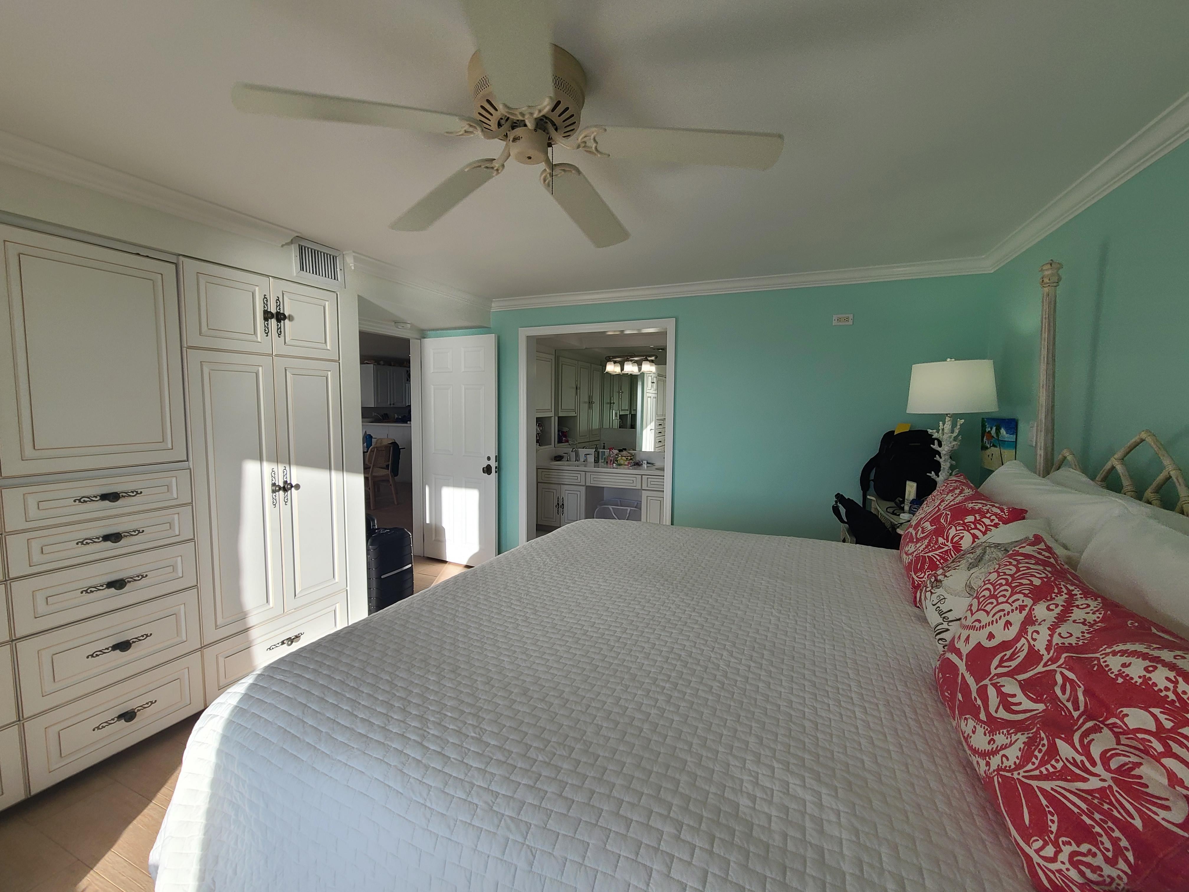 Primary suite. Very comfortable bed!