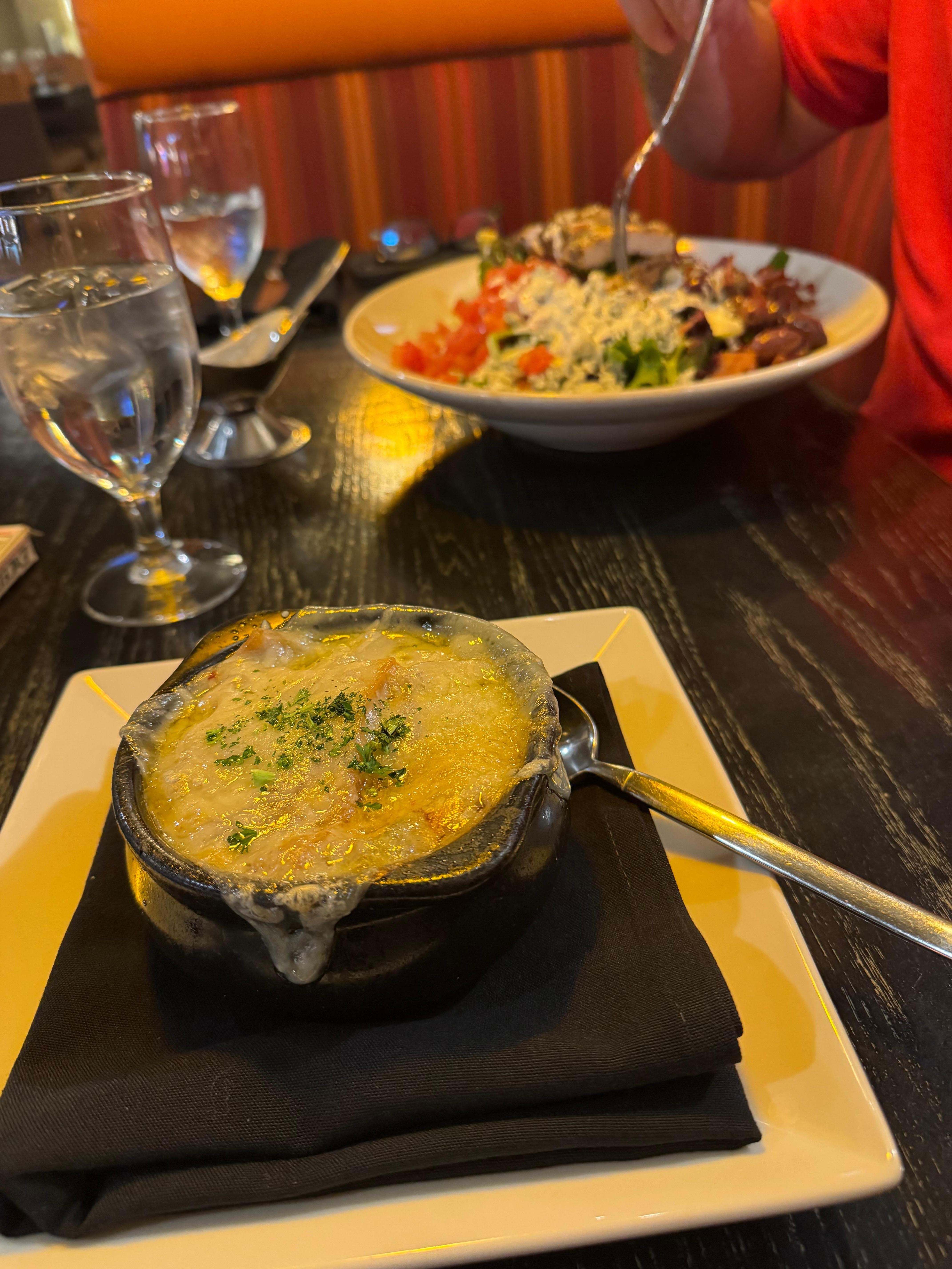 The salad was enormous