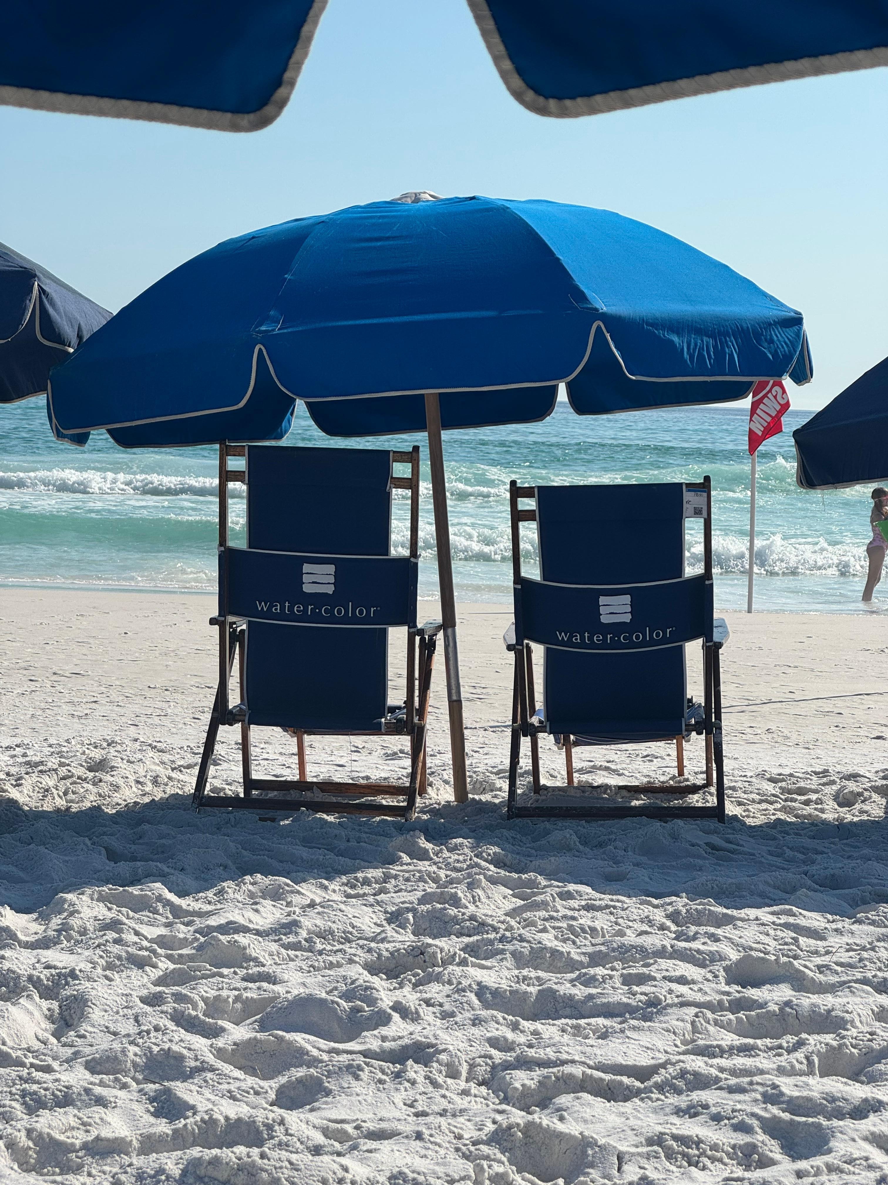 Daily umbrella and two chair rentals 