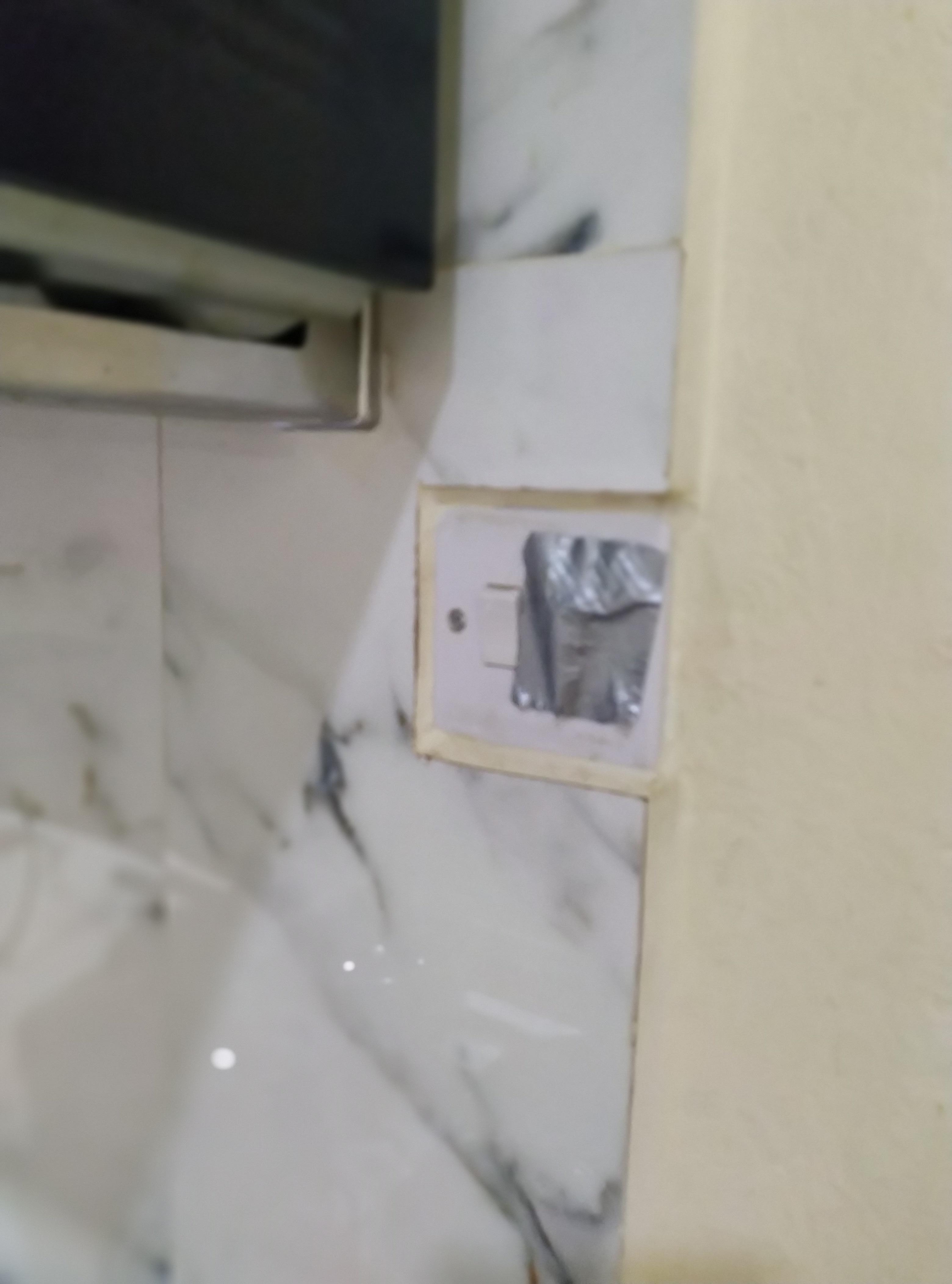 Electric light switch needs attention 