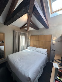 Room with skylight that opens for stars.