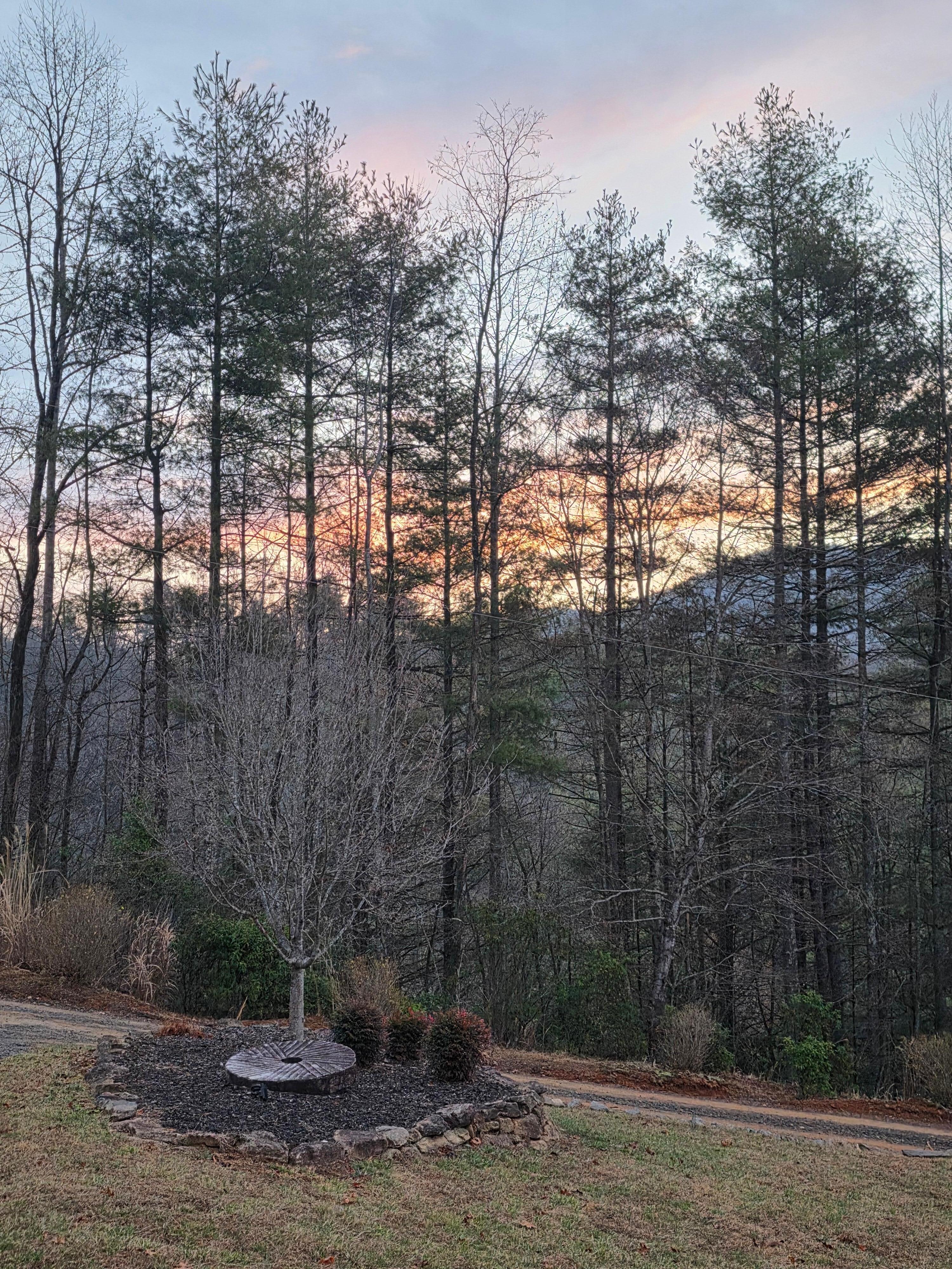 Sunrise sky from the porch