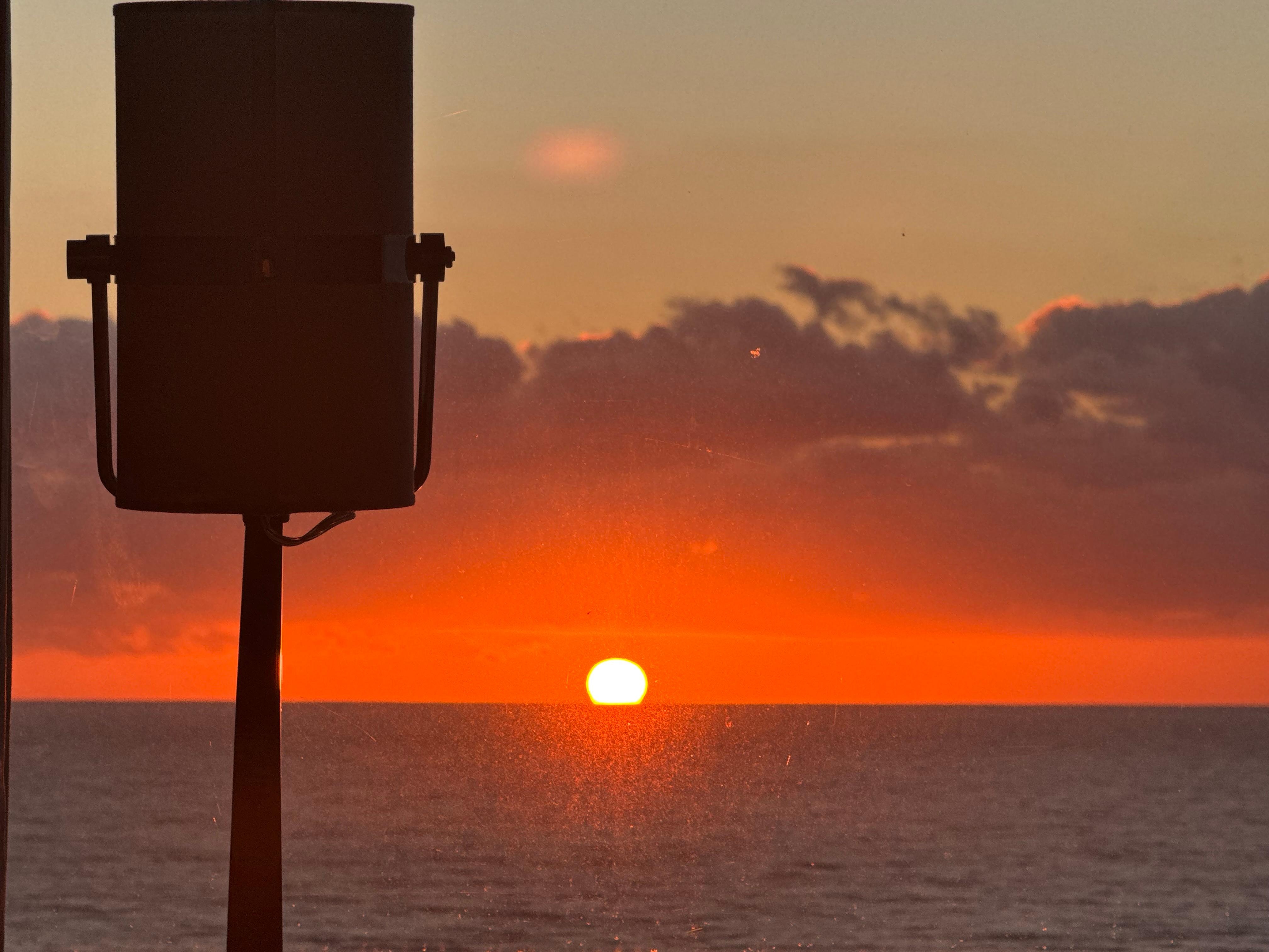 Sunrise from the room.