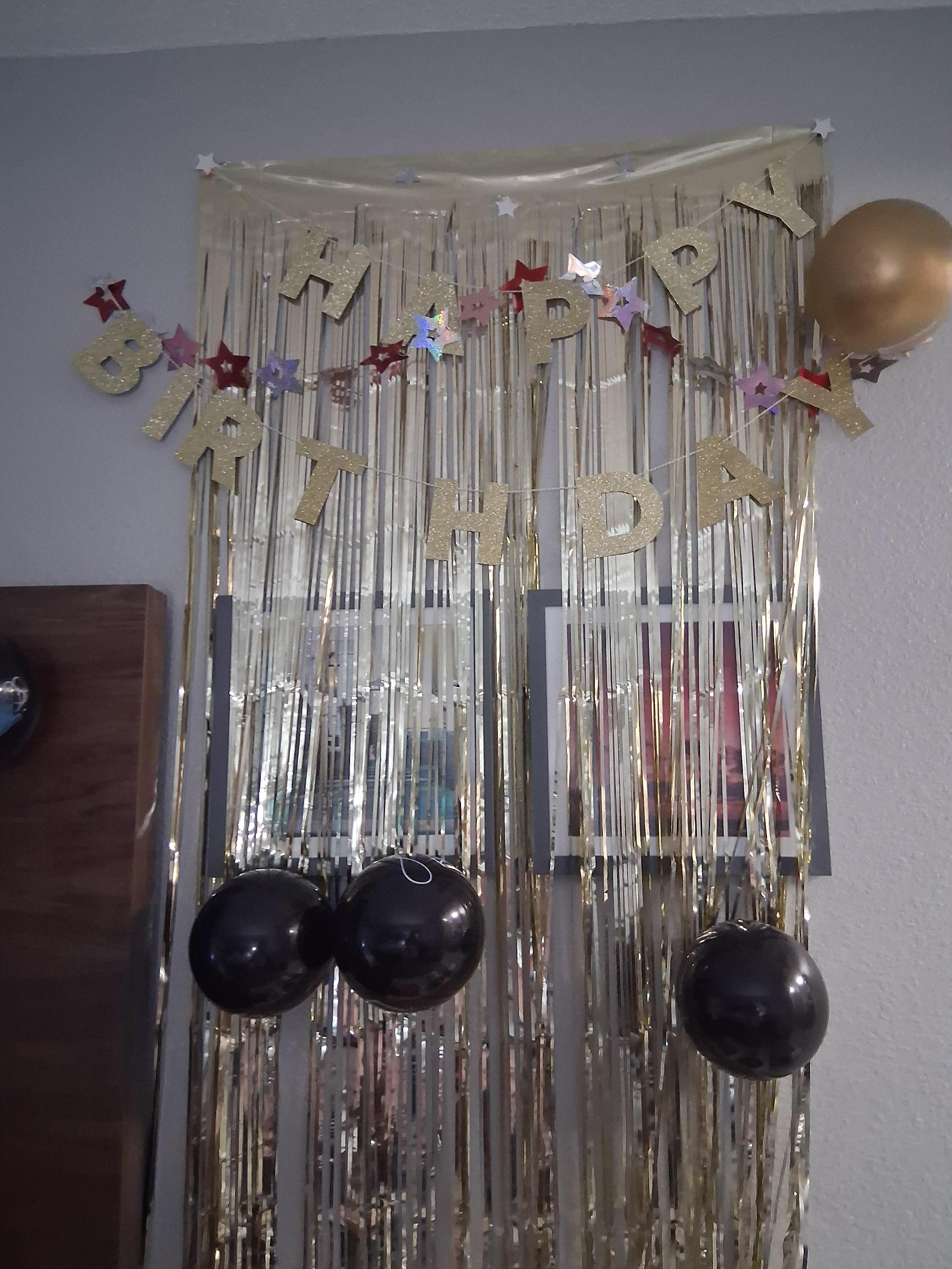 It was my husband birthday. 