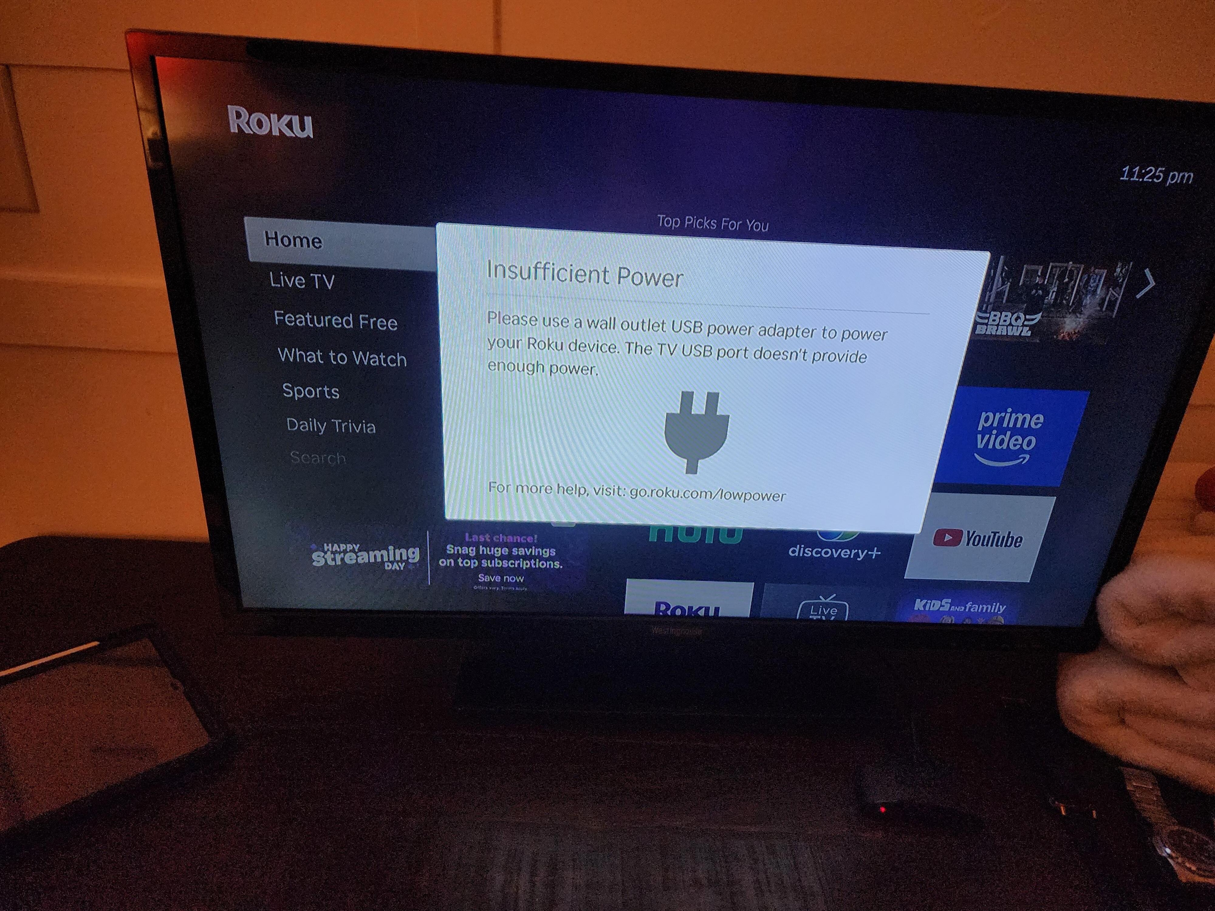 Tv not working in bedroom