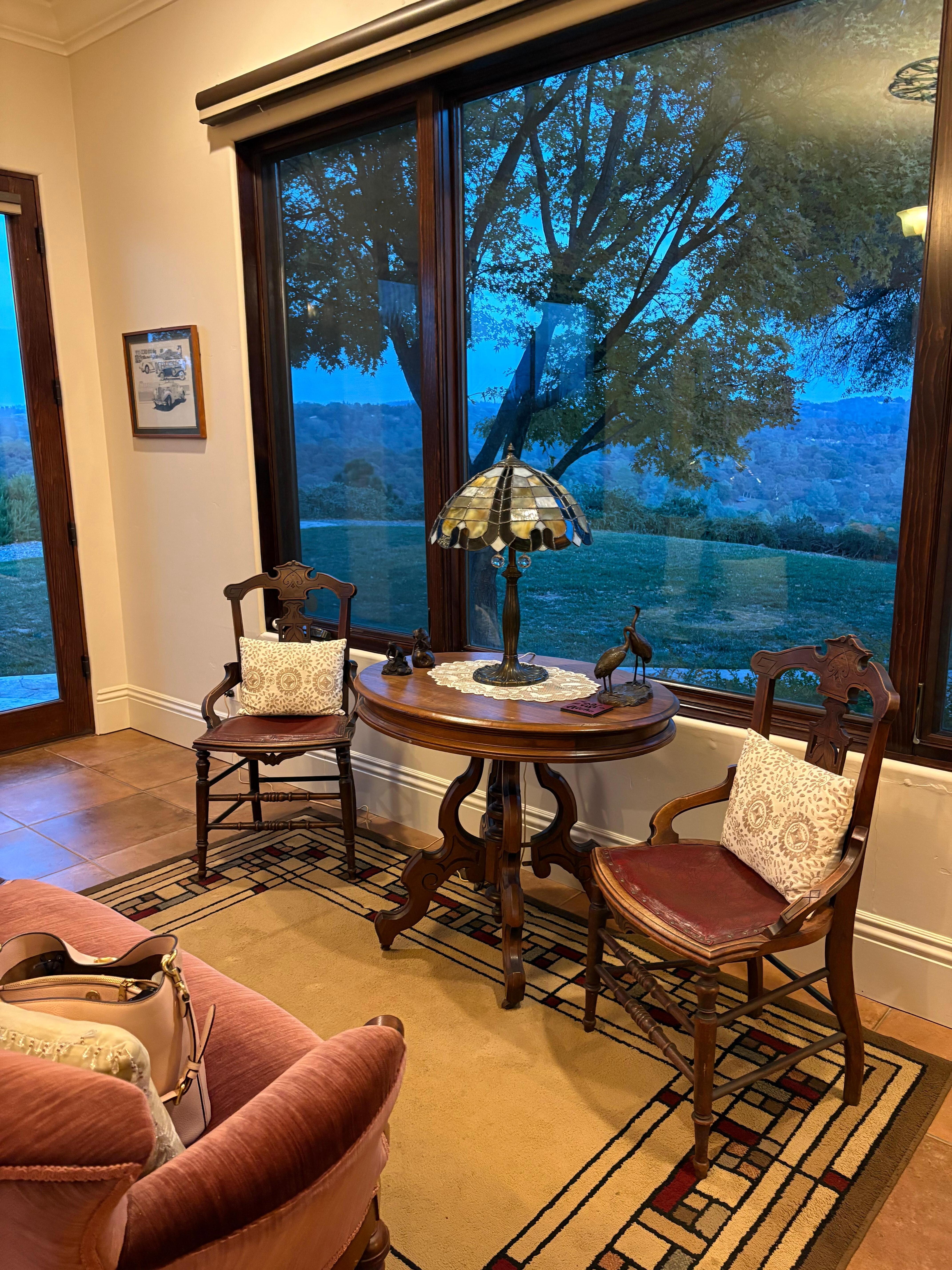 Through the back primary suite window