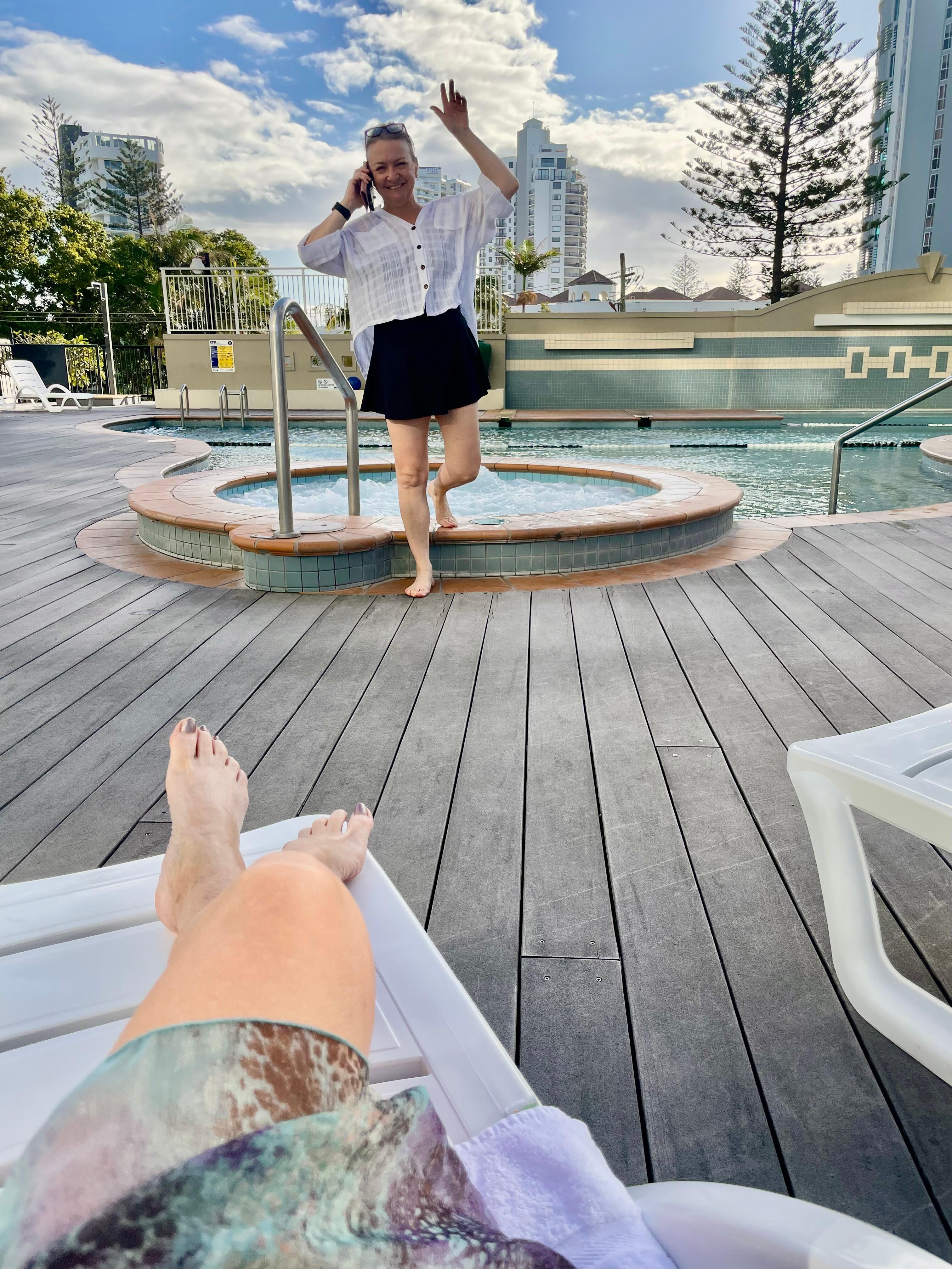 Outdoor spa