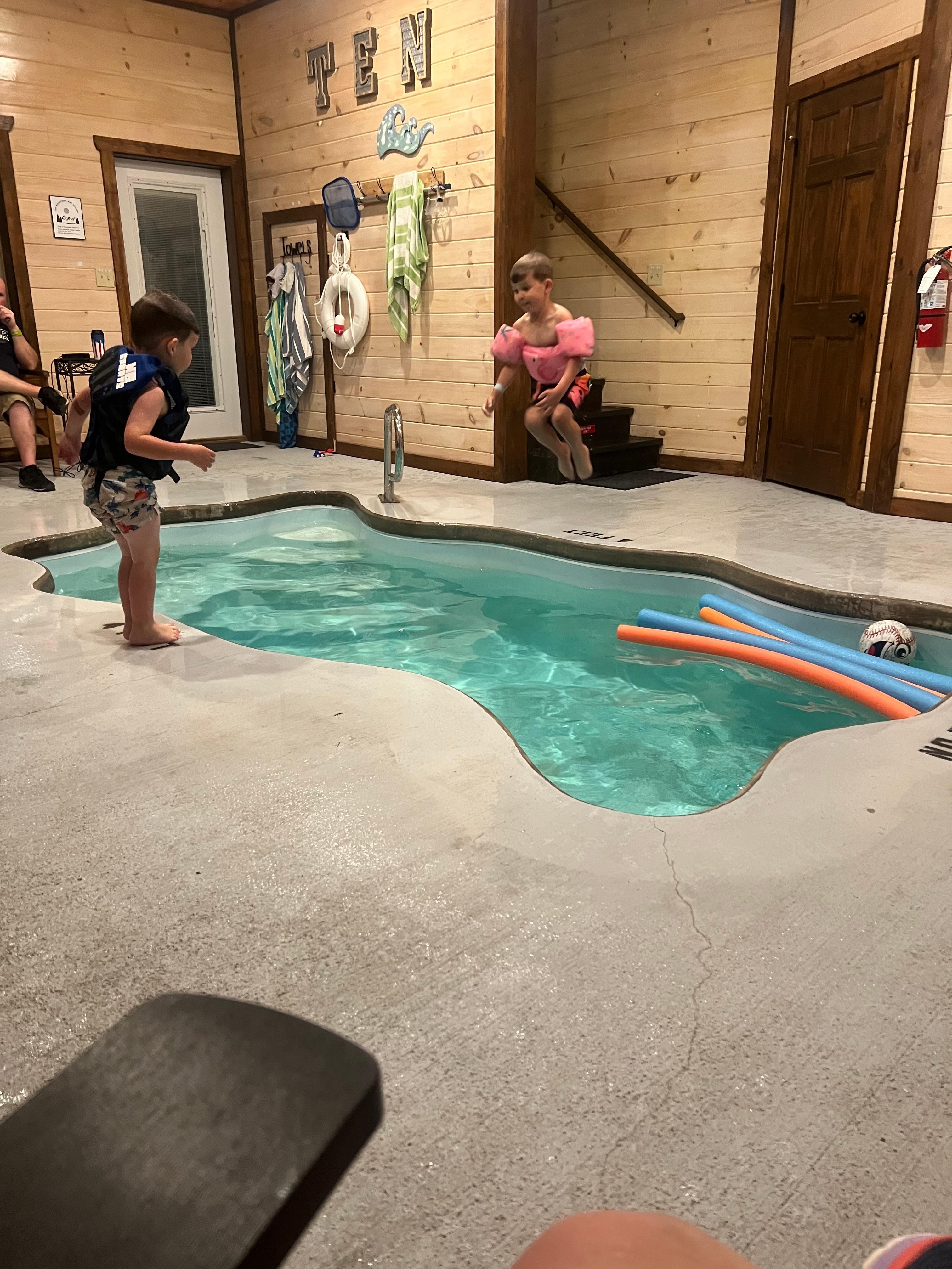 Kids absolutely loved the pool. It was clean and warm.  