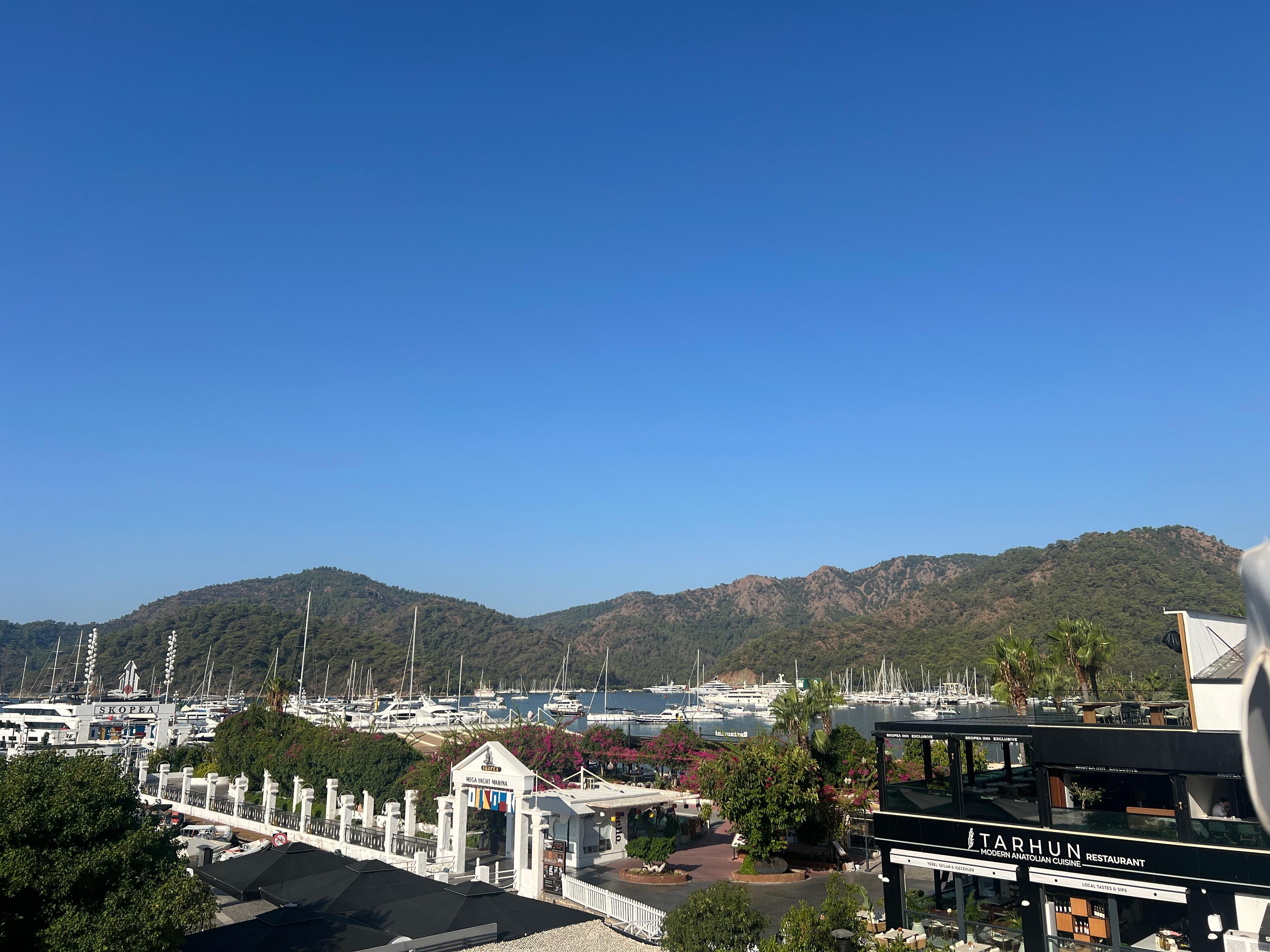 Terastan mükemmel göcek marina 