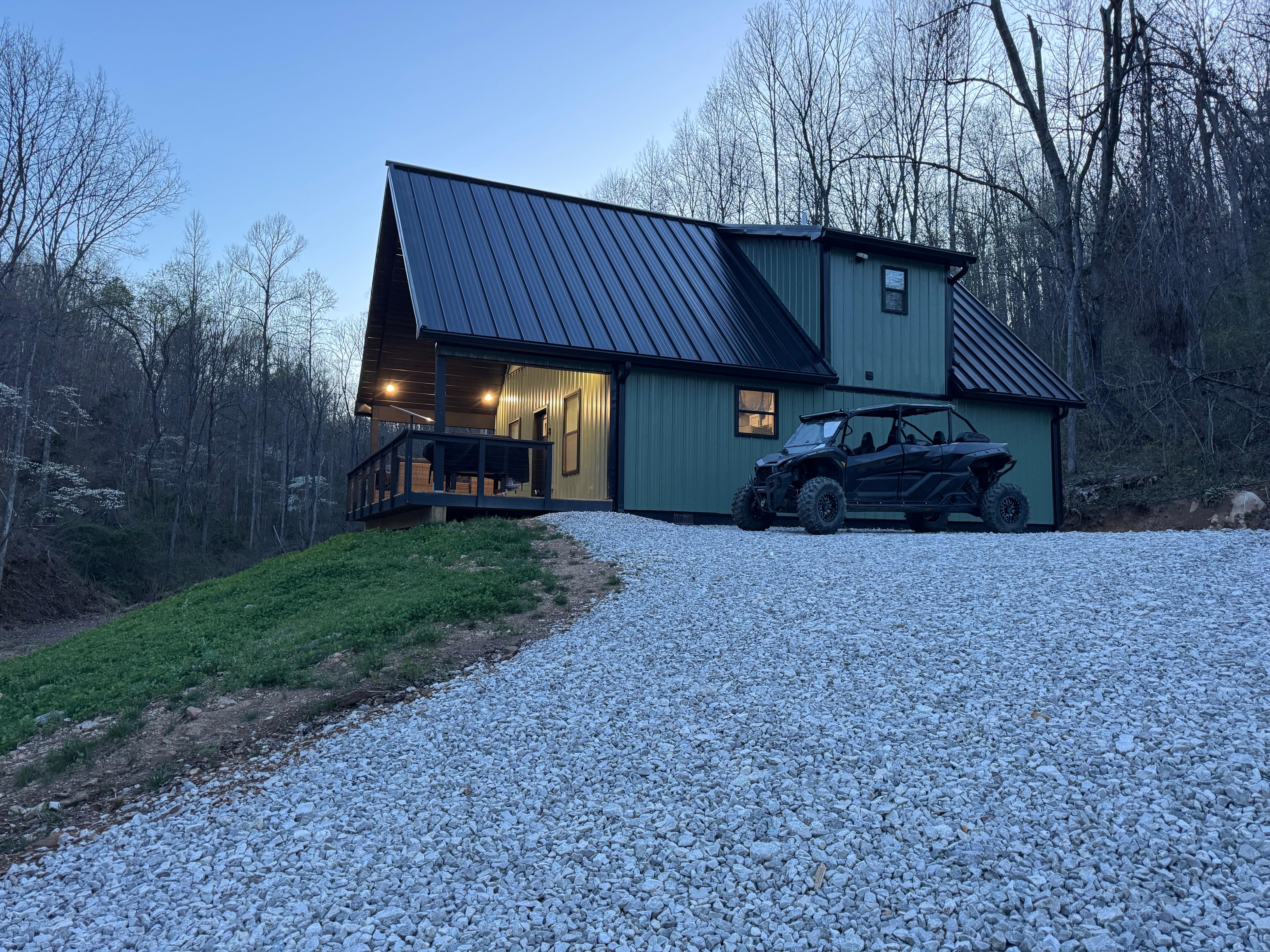 Perfect night view from the bottom of the hill!