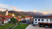 The view from the balcony is spectacular