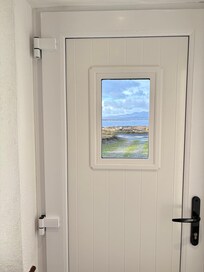 View out the front door