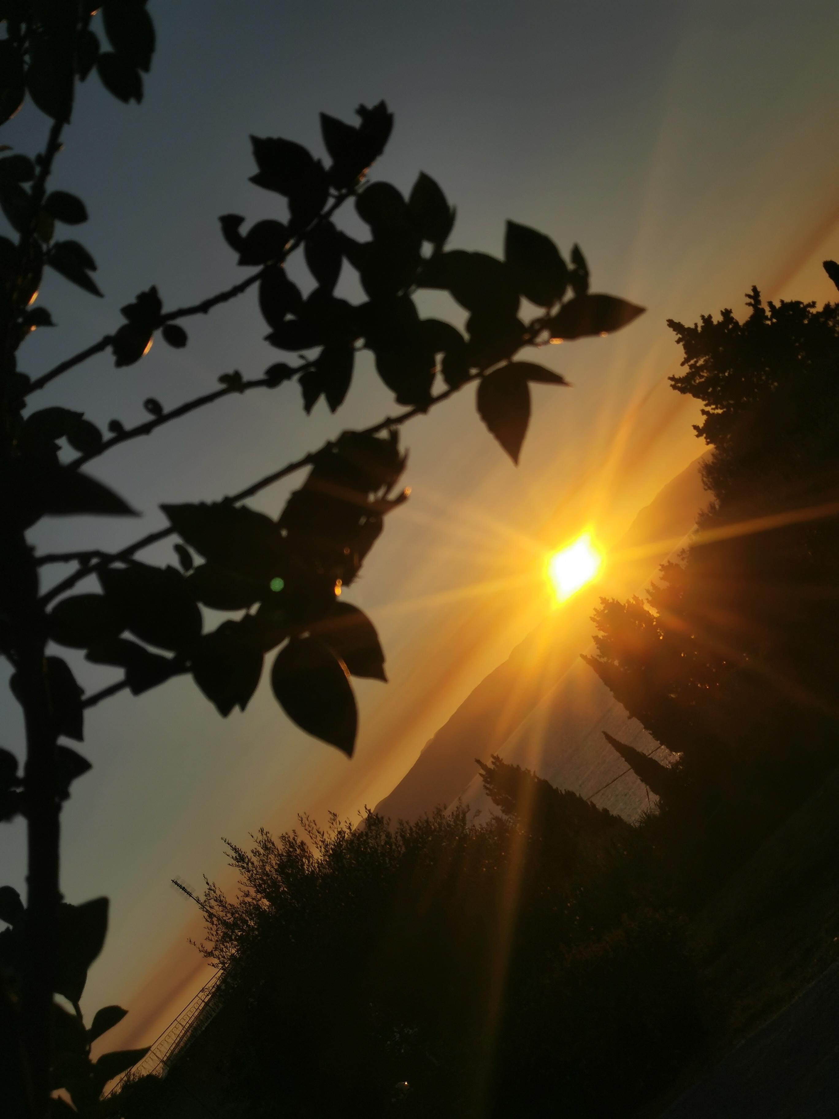 Lever de soleil, vue du studio