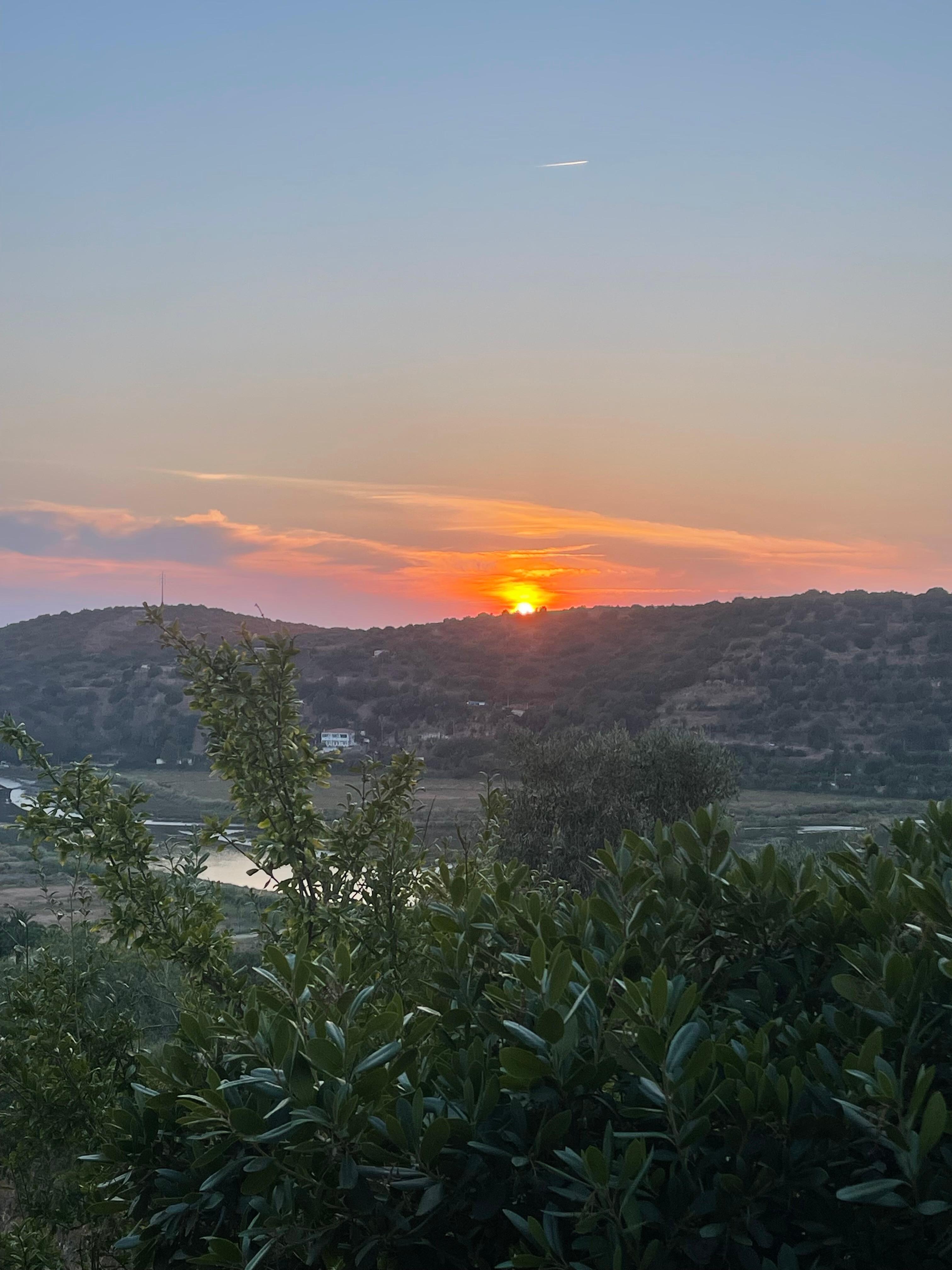 Sunset from one of the balconies 