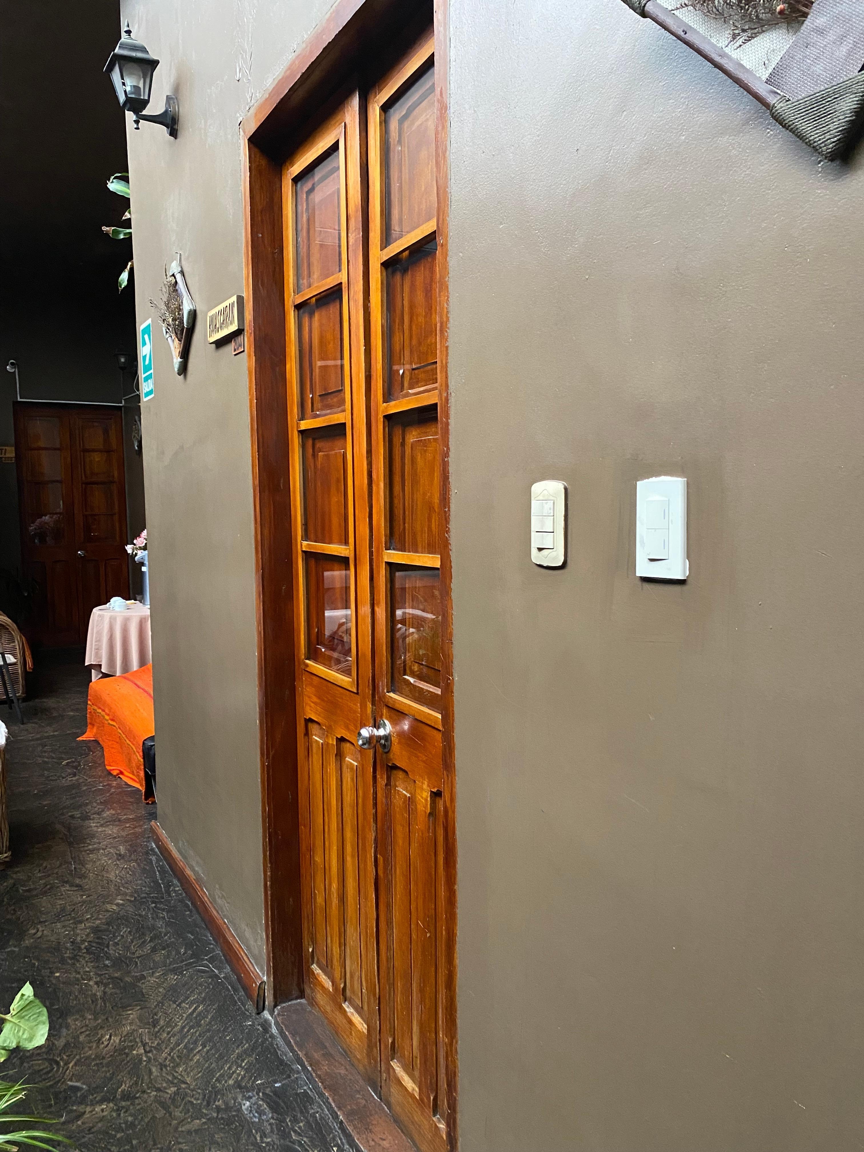 Access doors to rooms with a unique name. 