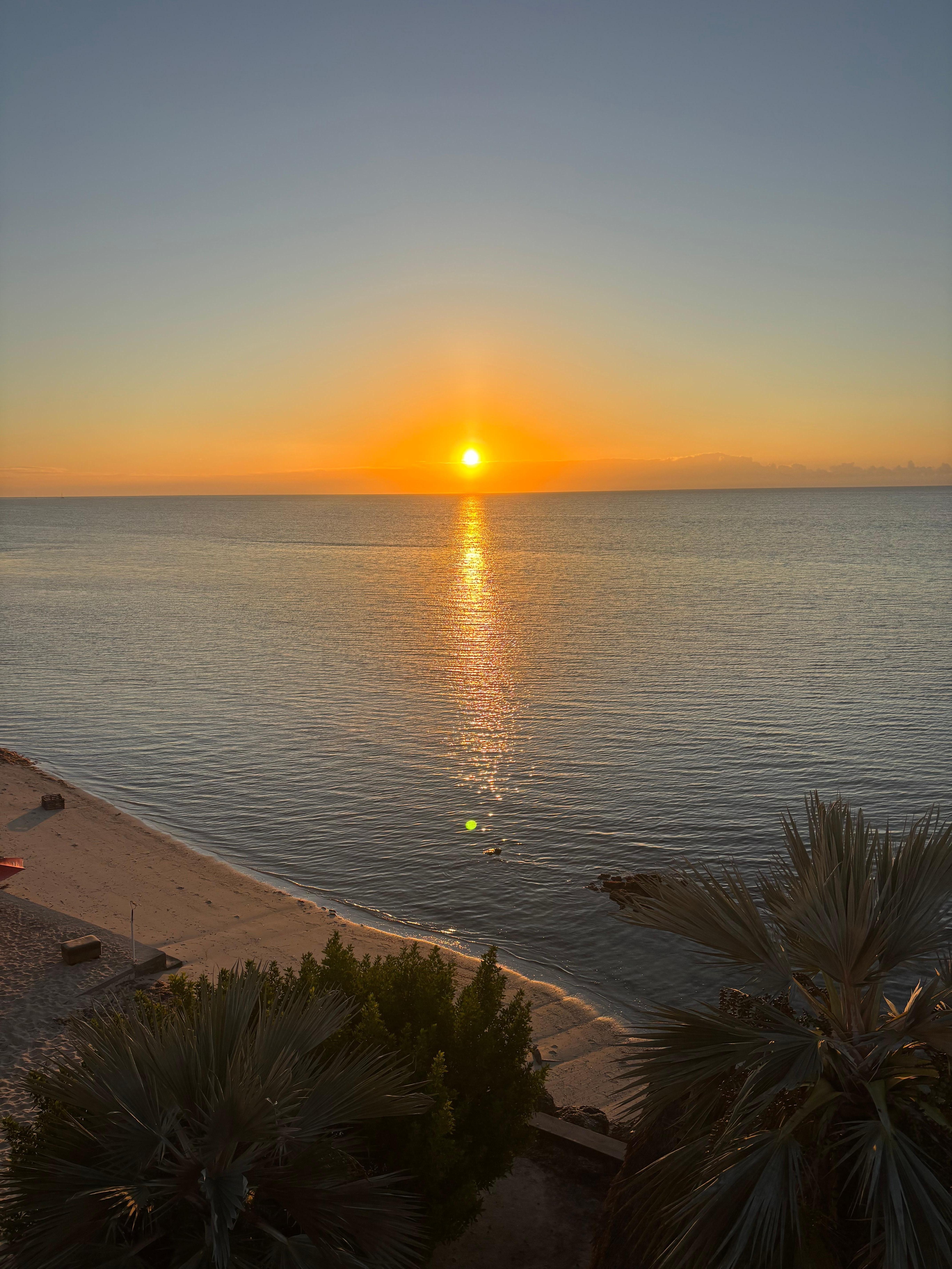 Sunrise view from the balcony
