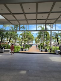 Resort view from lobby