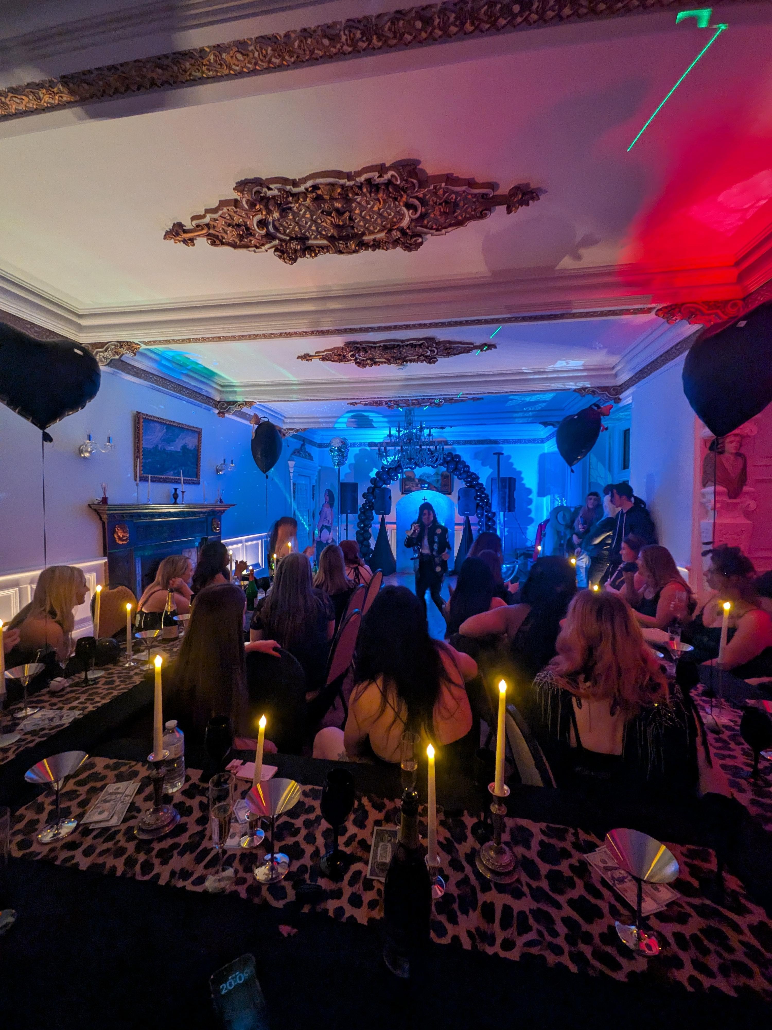 Large ball room we had the party in with entertainment 