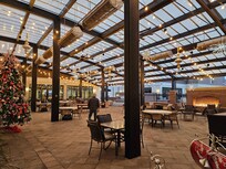 Beautiful large outdoor sitting area.