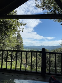 View from the covered porch