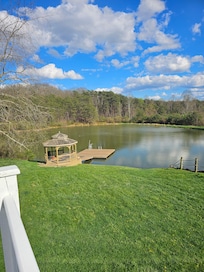 Kids loved fishing at the lake