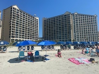 Resort from beach