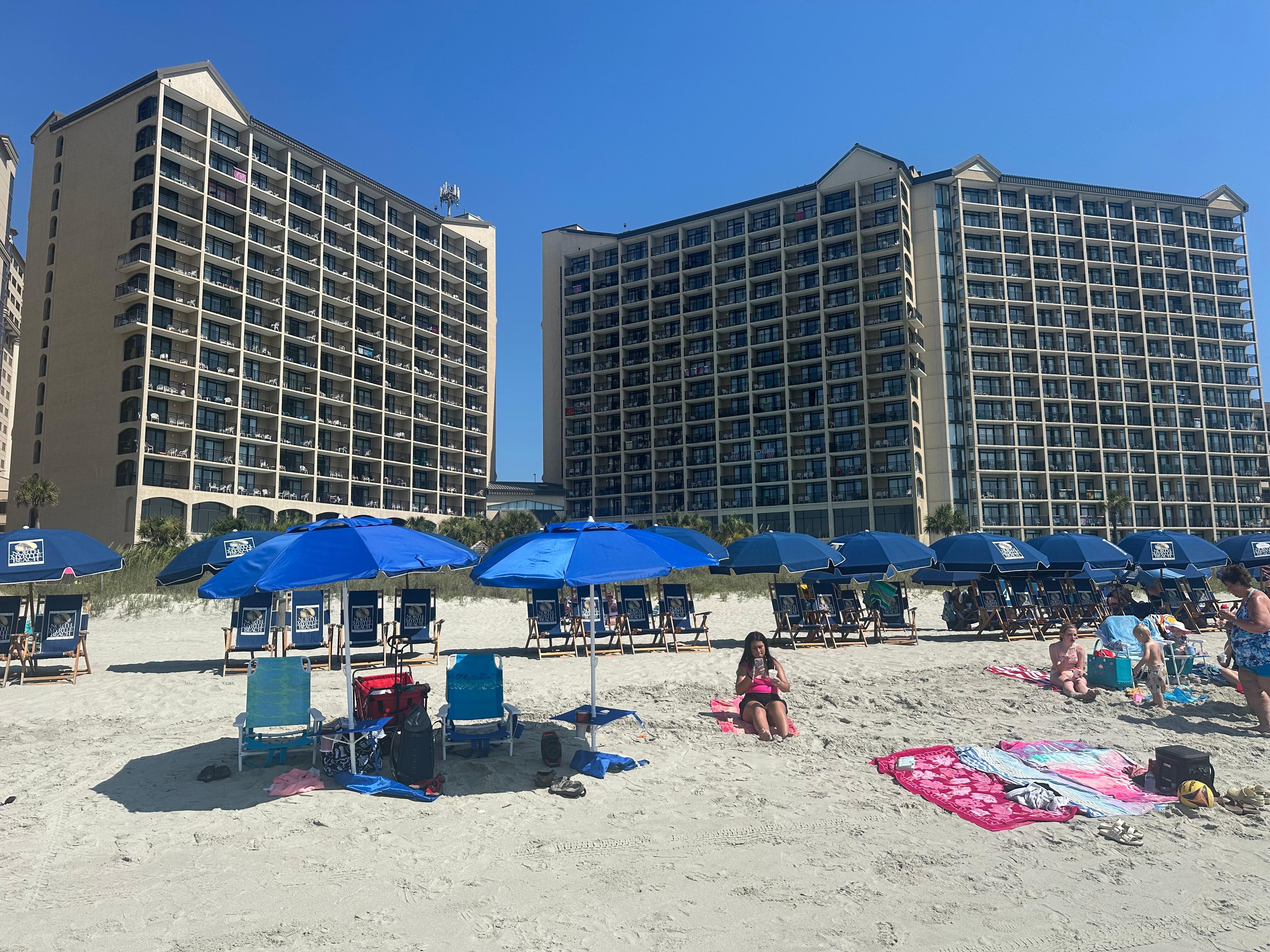 Resort from beach