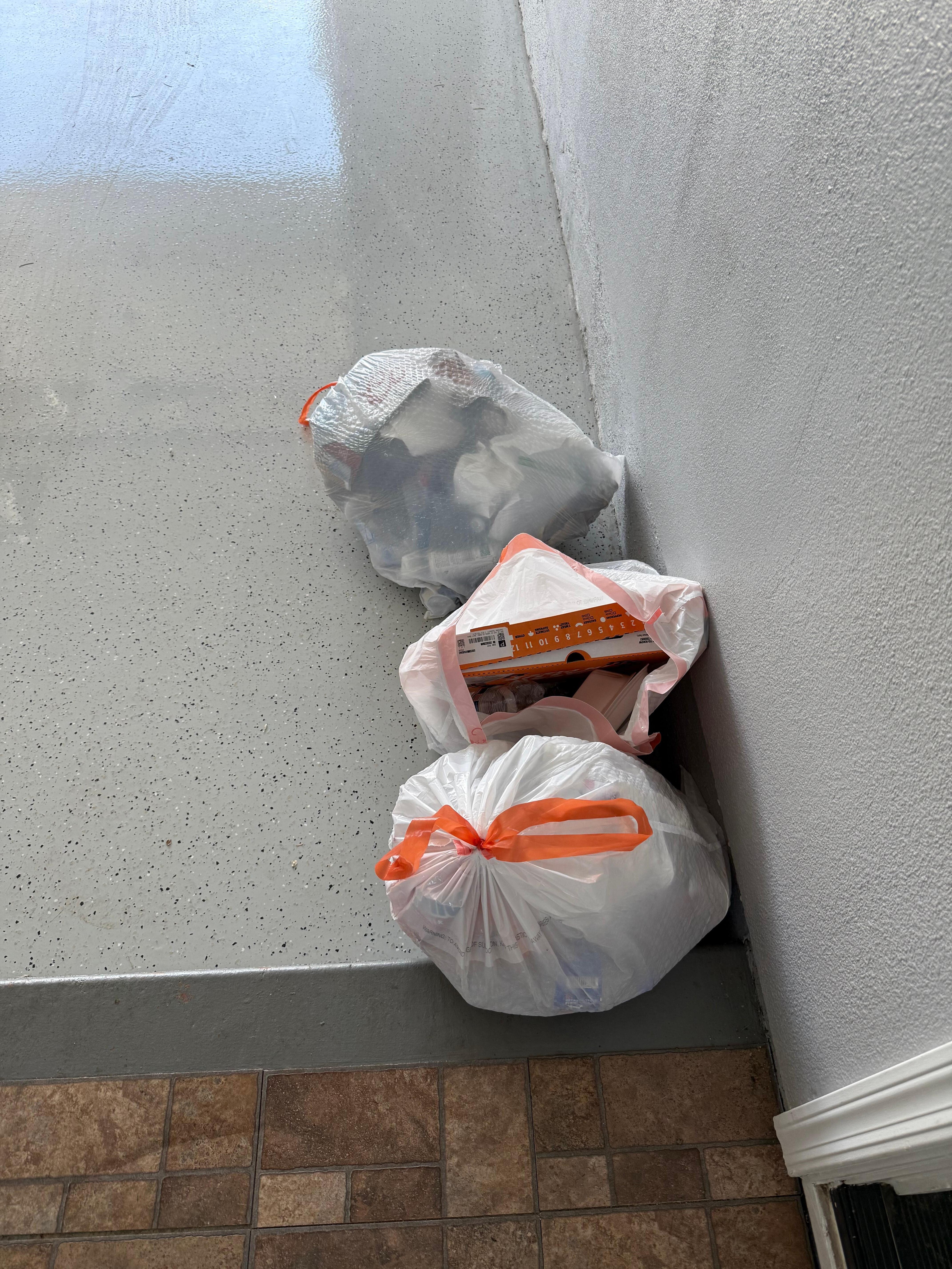 Trash left behind soon our arrival