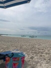 If you are happy staying on the beach until dark, this is your place!