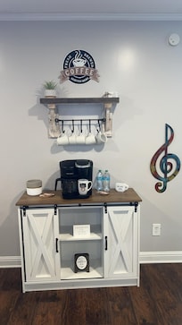 Loved the little coffee station