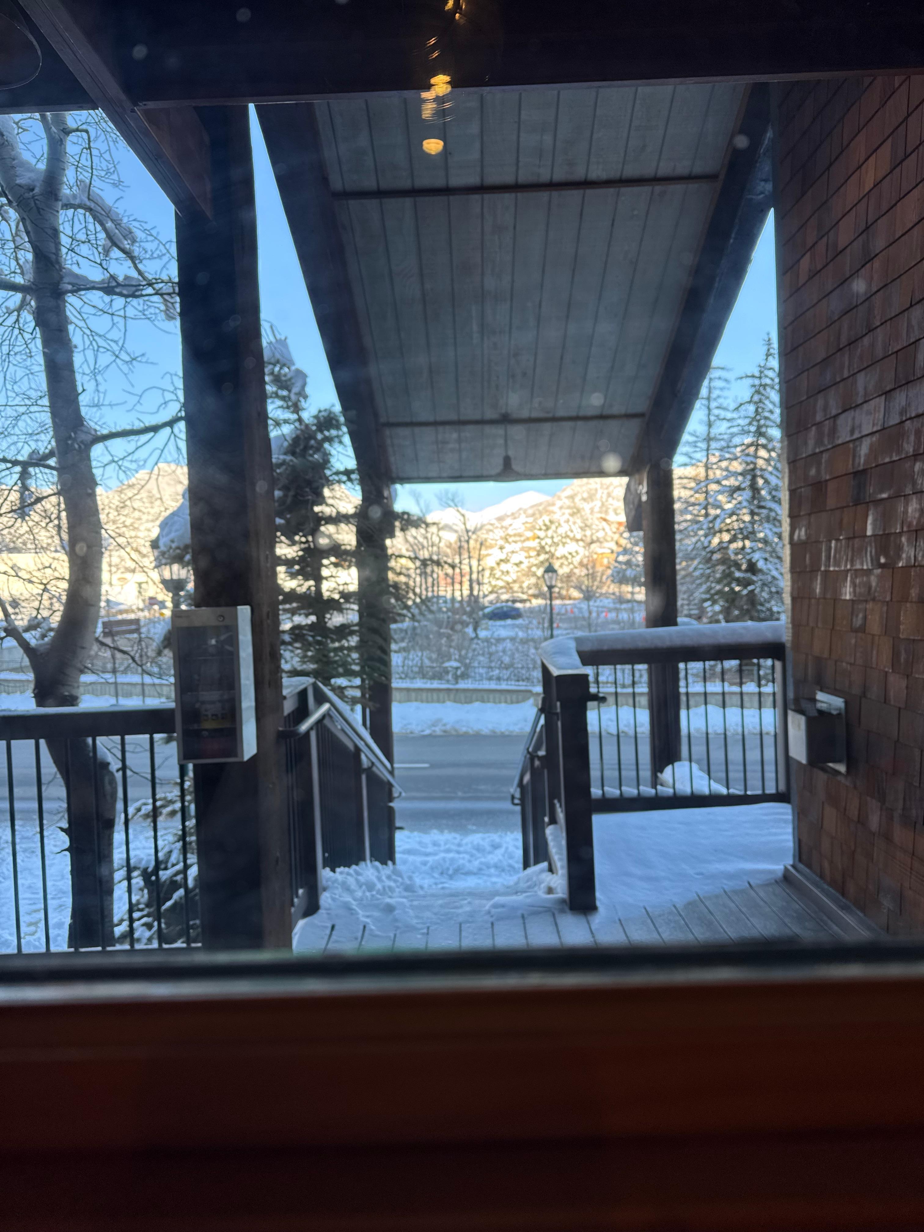 Beautiful view from the kitchen. 