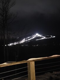 View off the deck at night