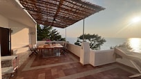 Our outdoor dining room. A great place for breakfast and to sit after sunset.