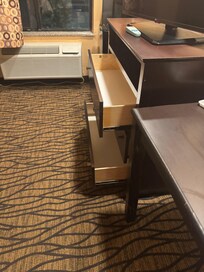 Drawers found this way room just seemed unkept