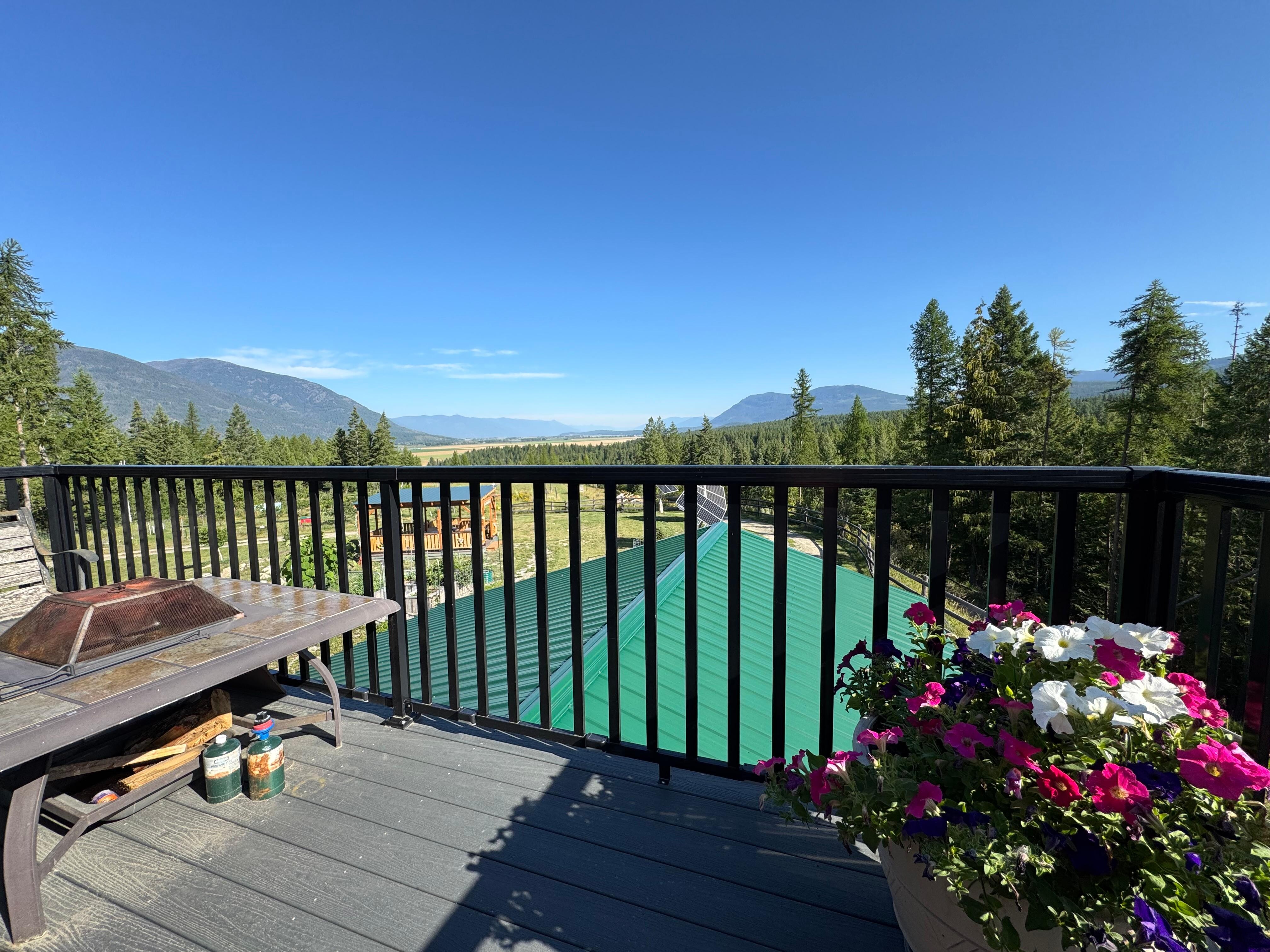 View off the kitchen balcony!