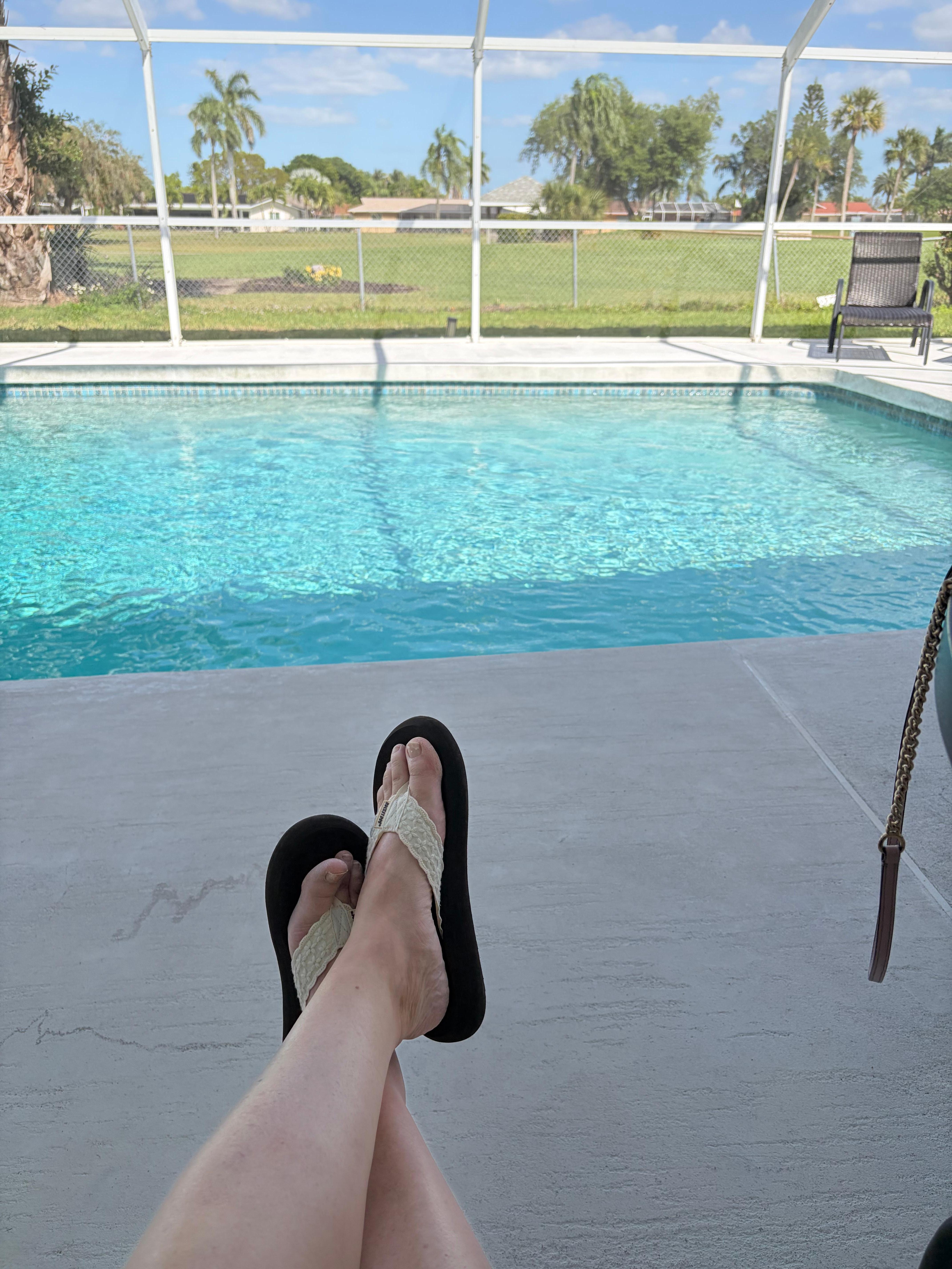 Just another day at the pool.