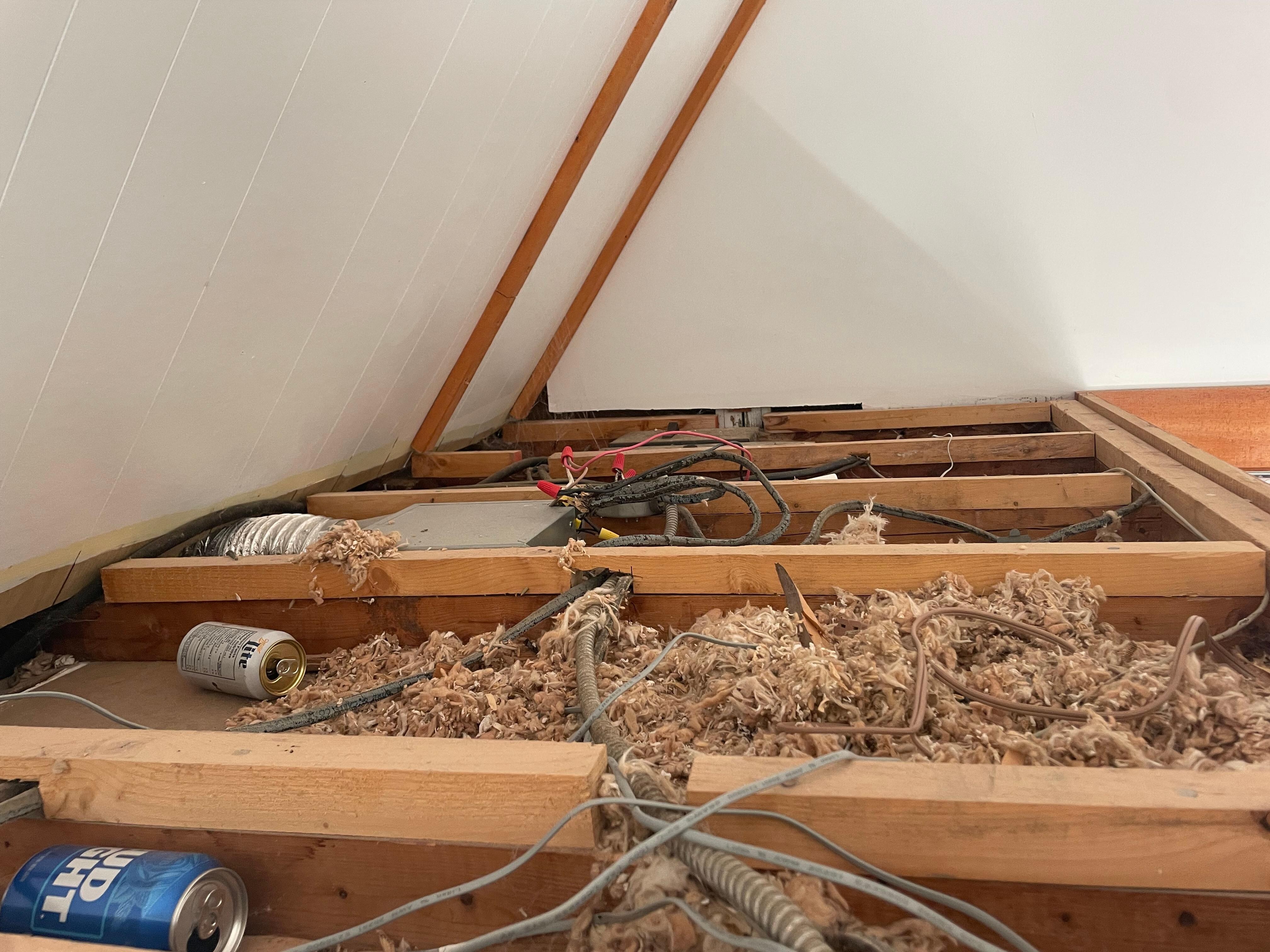 Beer cans everywhere from past guest