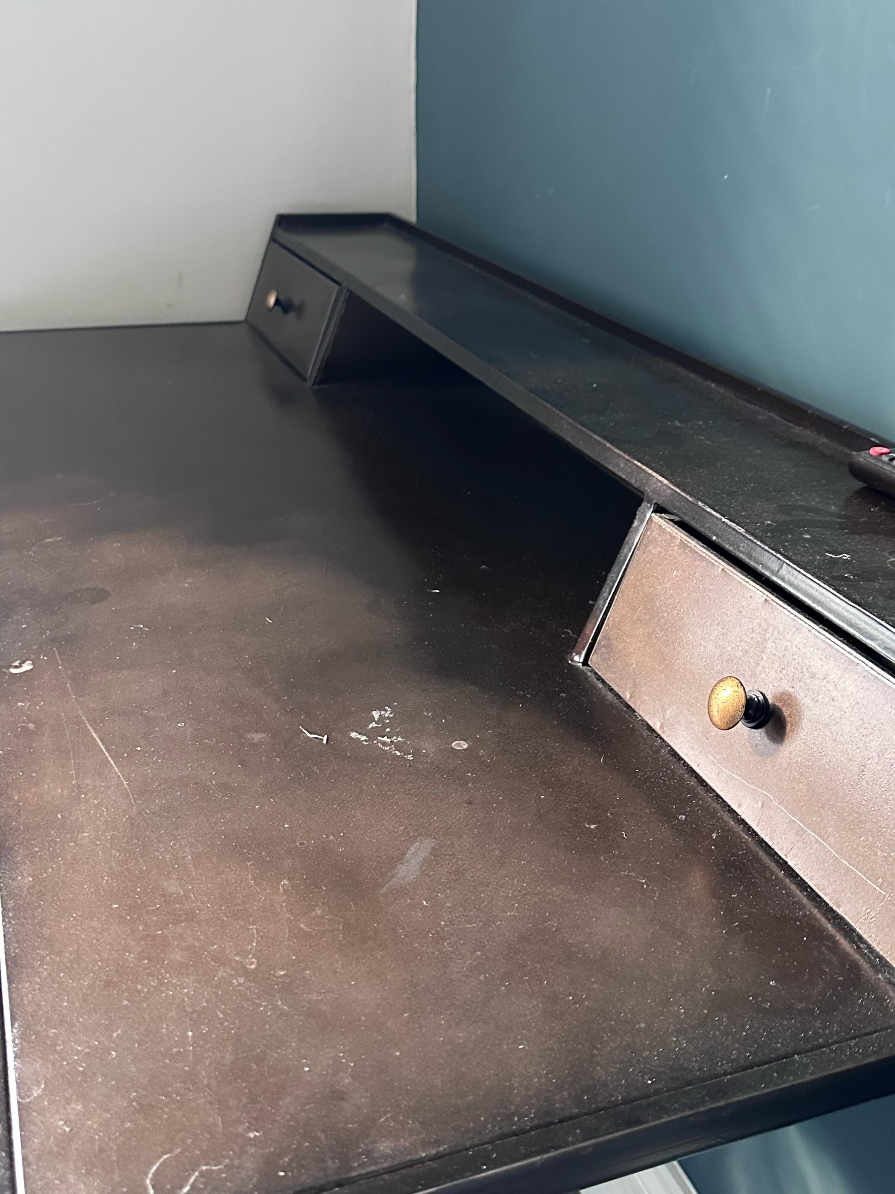 Furniture with mysterious stains. Many pieces were similar