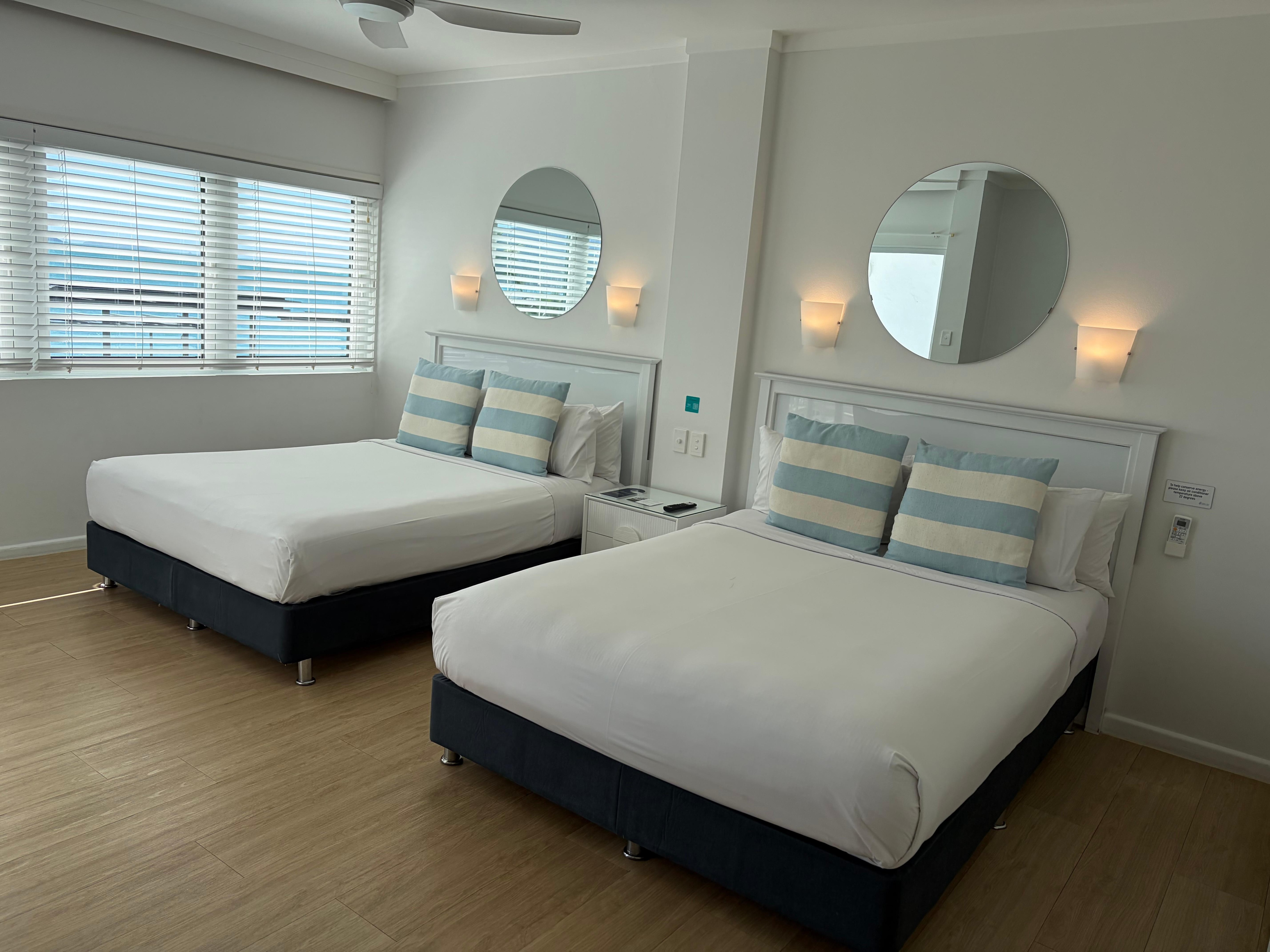 可愛いらしいリゾートホテルらしい部屋